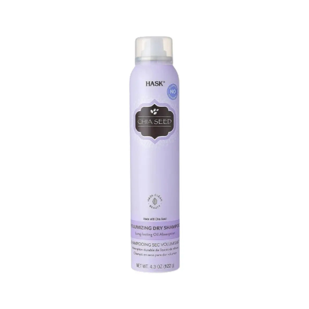 HASK Chia Seed Volumizing Dry Shampoo 122g – Lightweight Oil Absorbing Hair Refresh Spray