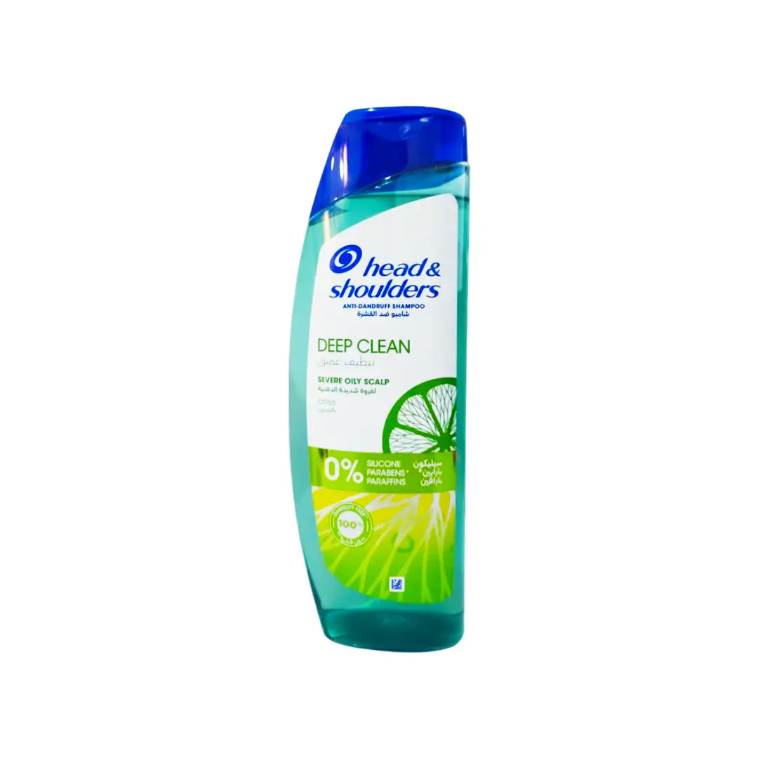 Head & Shoulders Deep Clean Severe Oily Scalp Shampoo 400ml bottle