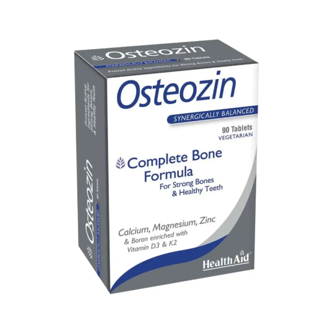 HealthAid Osteozin Tablets 90s – Calcium, Magnesium, Zinc with Vitamin D3 & K2 Supplement