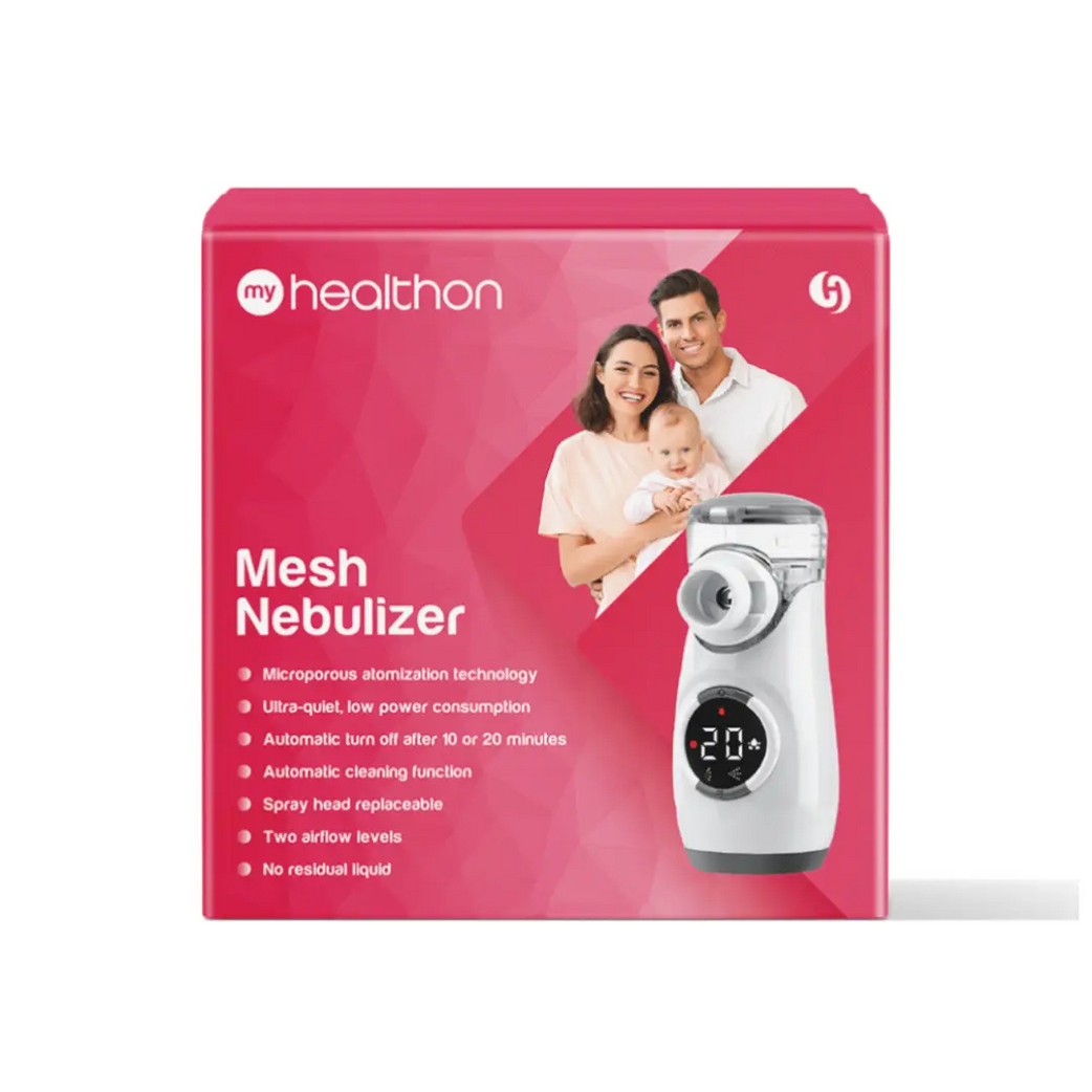 HealthOn Mesh Nebulizer portable ultrasonic nebulizer for respiratory therapy and easy breathing