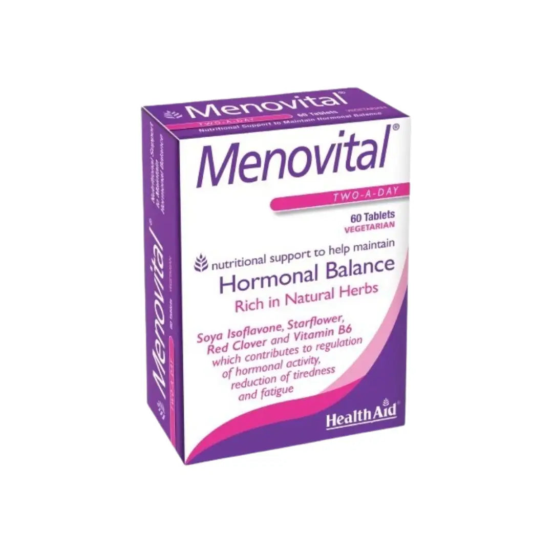 HealthAid Menovital Tablets 60s bottle front view