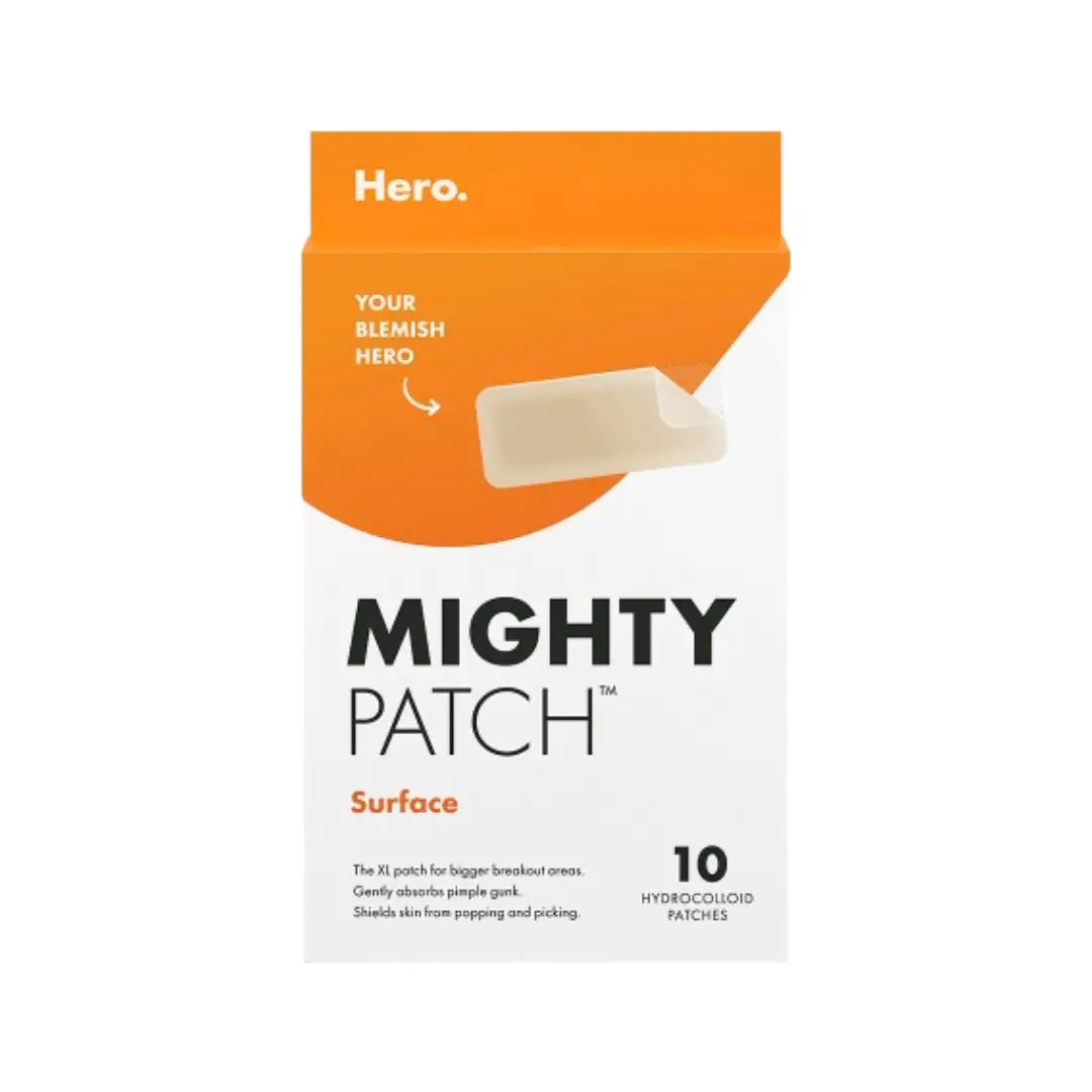 Hero Mighty Patch Surface 10s Large Hydrocolloid Acne Patches for Blemish Care