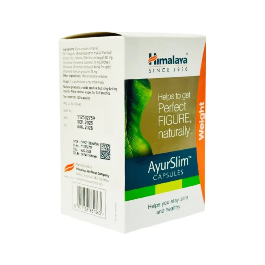 Himalaya Ayurslim Capsules 120s – Herbal Weight Management Support Supplement for Daily Wellness