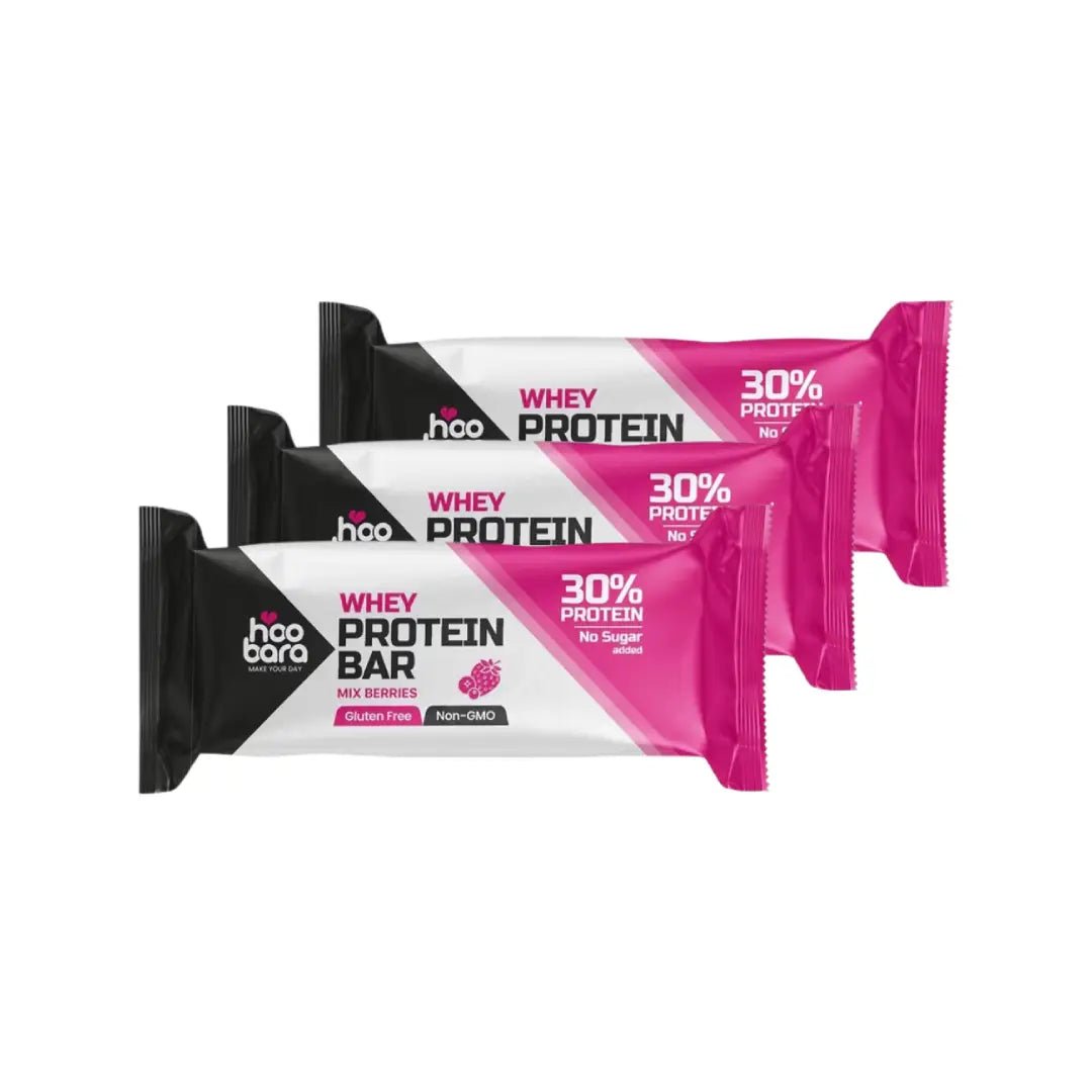 Hoo Bara Mixed Berries Whey Protein Bar 50g
