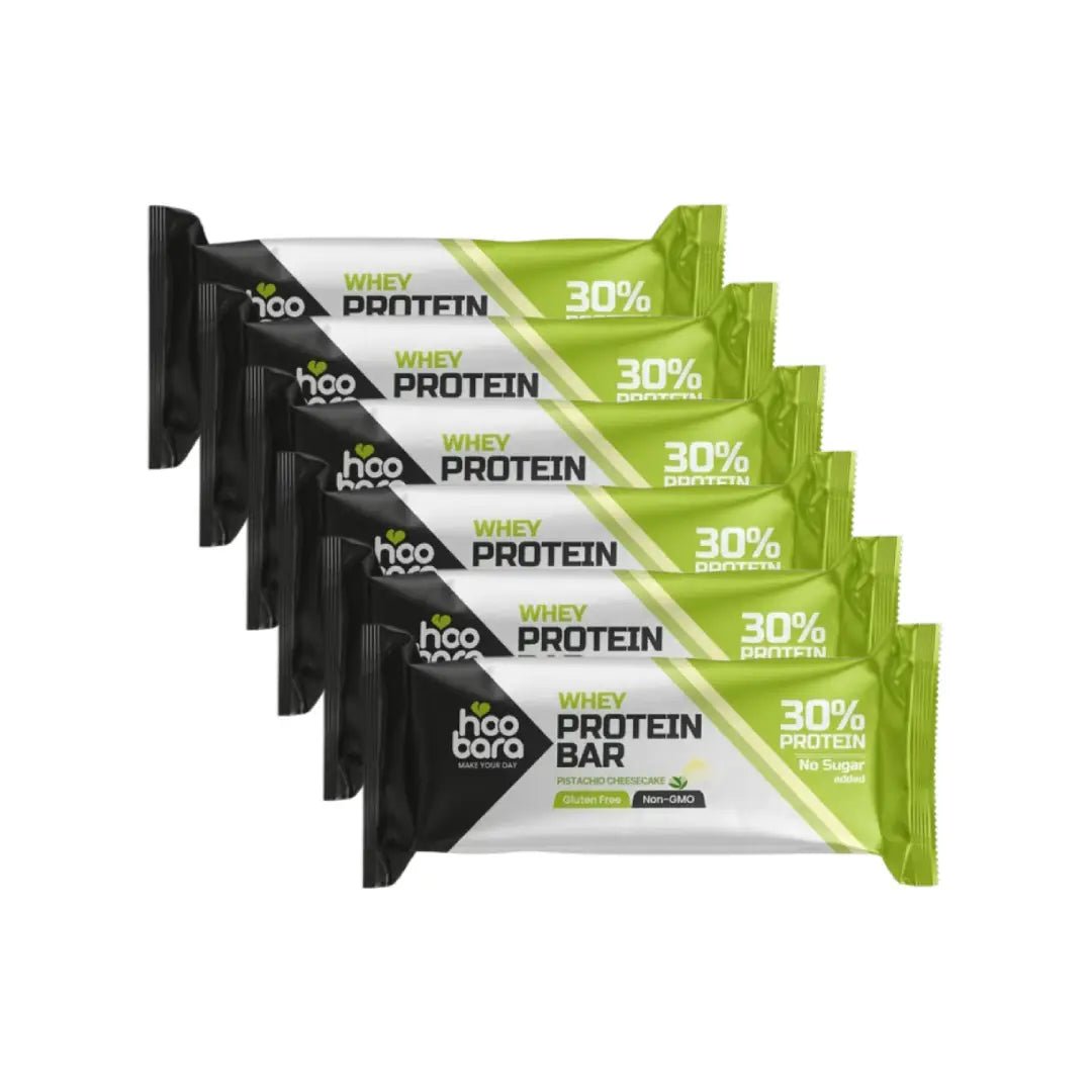 Hoo Bara Pistachio Cheesecake Whey Protien Bar 50g