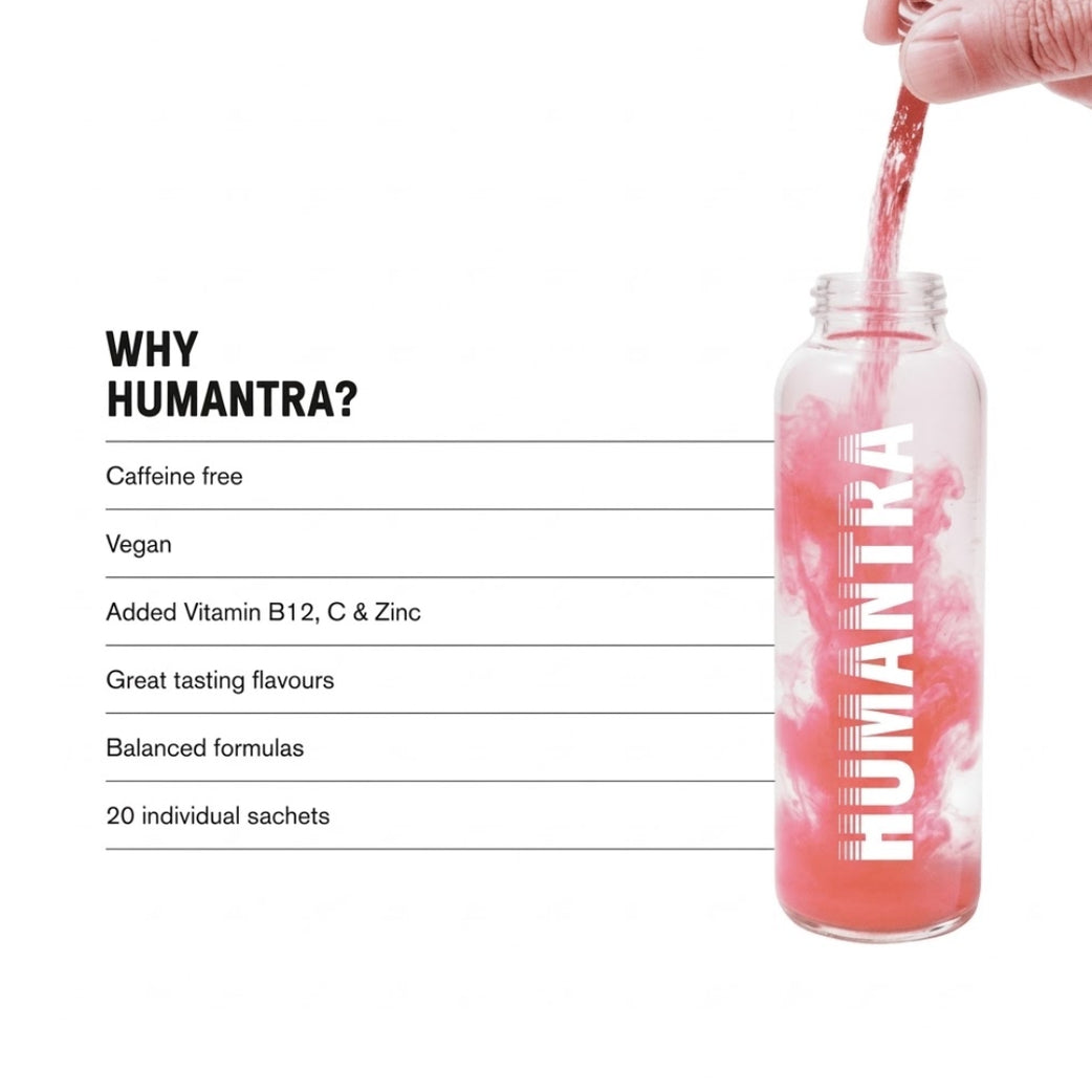 Humantra Hydration Packets Berry Pomegranate Flavor Sachet 20s