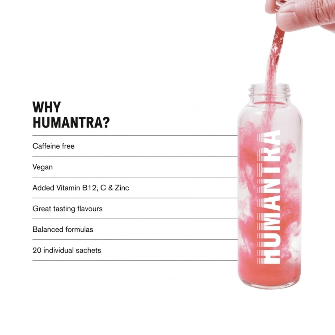 Humantra Hydration Packets Berry Pomegranate Flavor Sachet 20s
