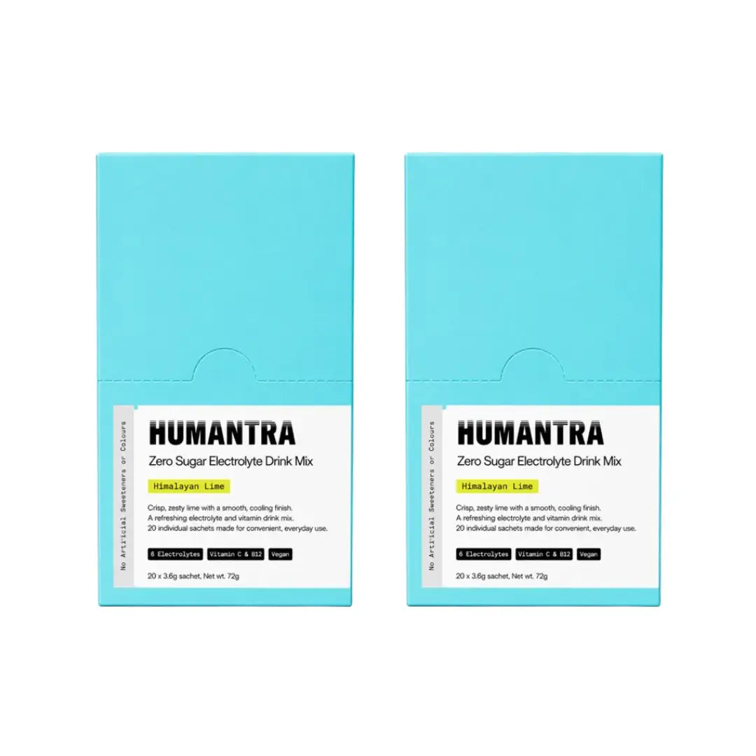 Humantra Hydration Packets Himalayan Lime Flavor Sachets 20s – Electrolyte Hydration Drink Mix