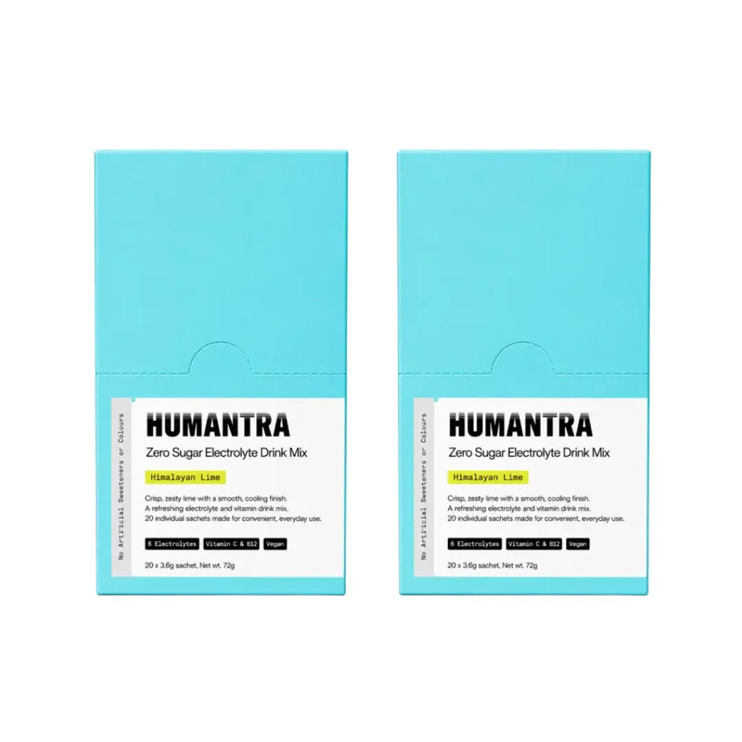 Humantra Hydration Packets Himalayan Lime Flavor Sachets 20s – Electrolyte Hydration Drink Mix
