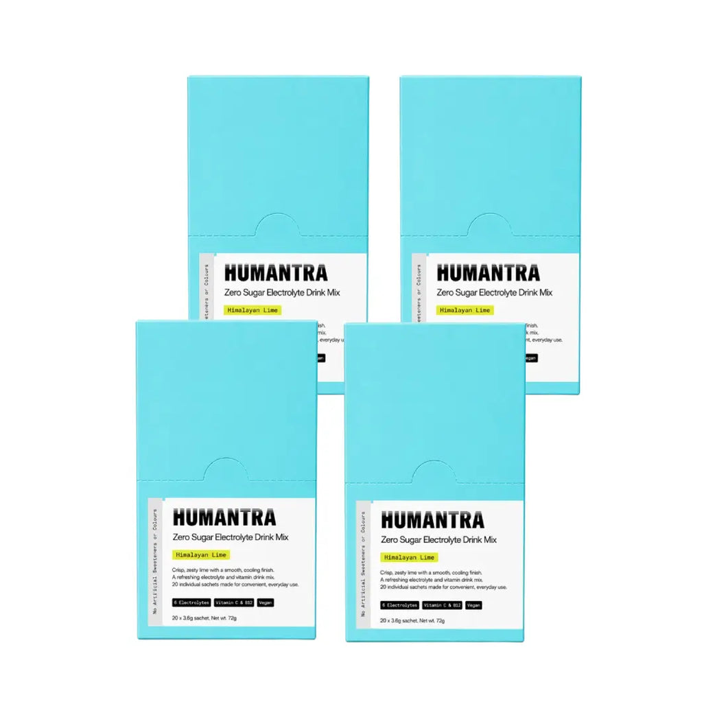 Humantra Hydration Packets Himalayan Lime Flavor Sachets 20s – Electrolyte Hydration Drink Mix