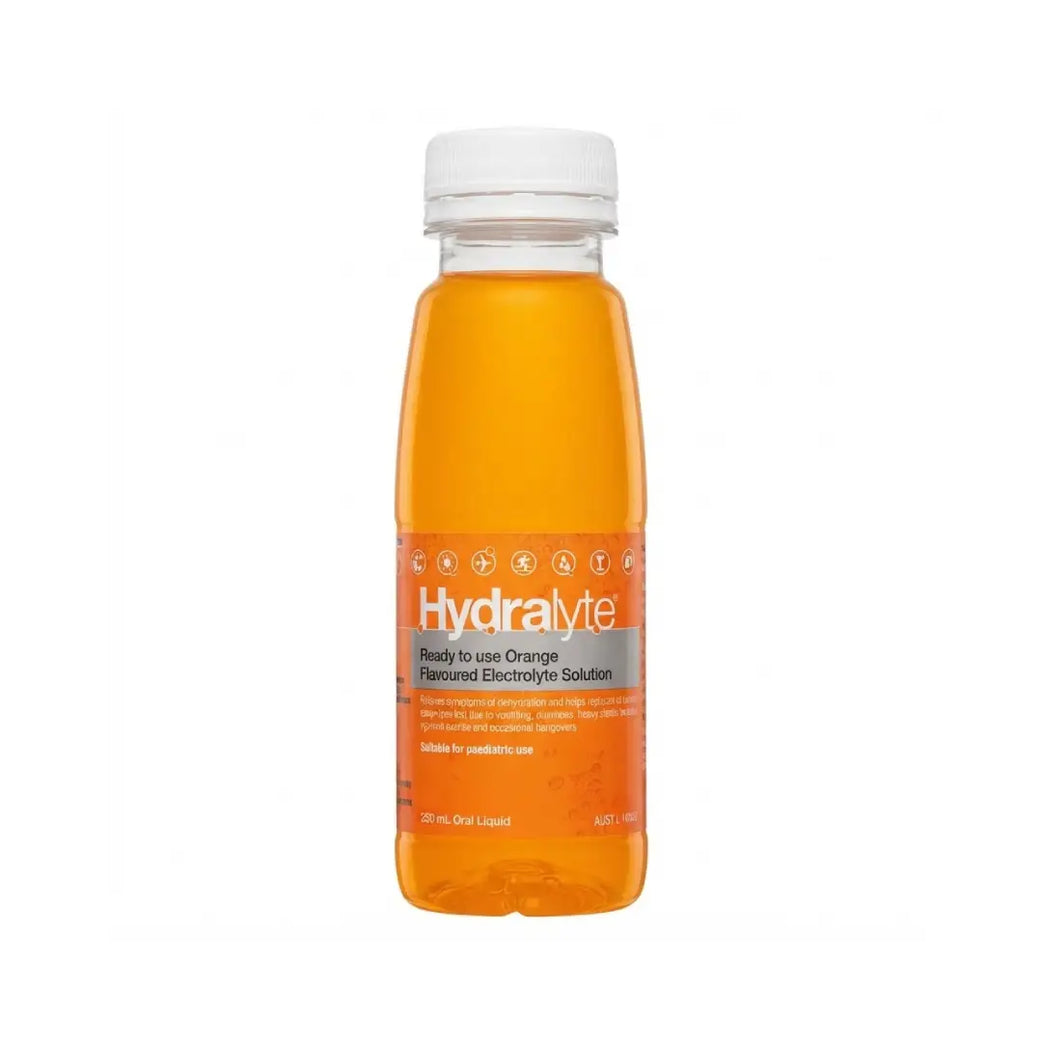 Hydralyte Ready To Drink Orange Electrolyte Solution 250ml