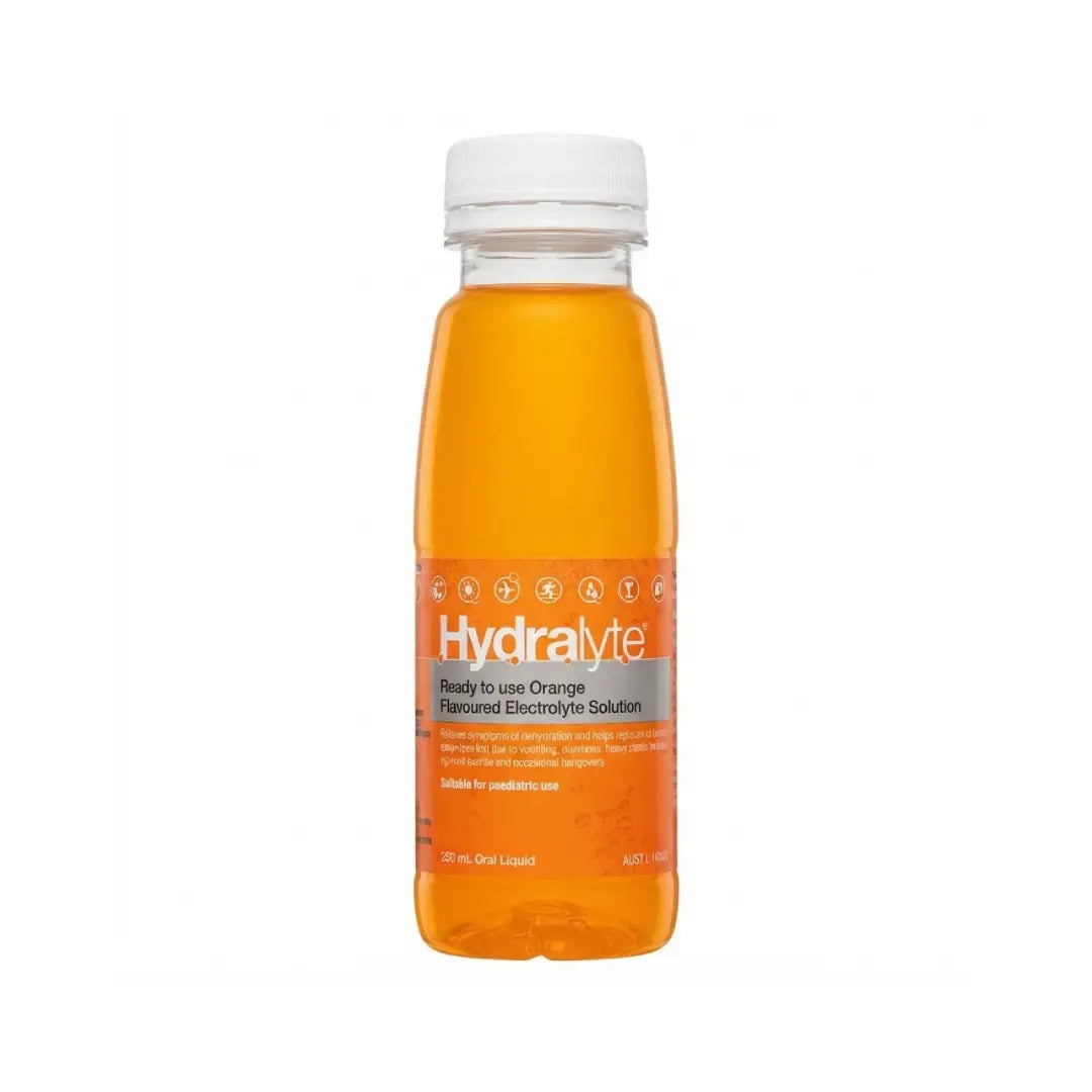 Hydralyte Ready To Drink Orange Electrolyte Solution 250ml
