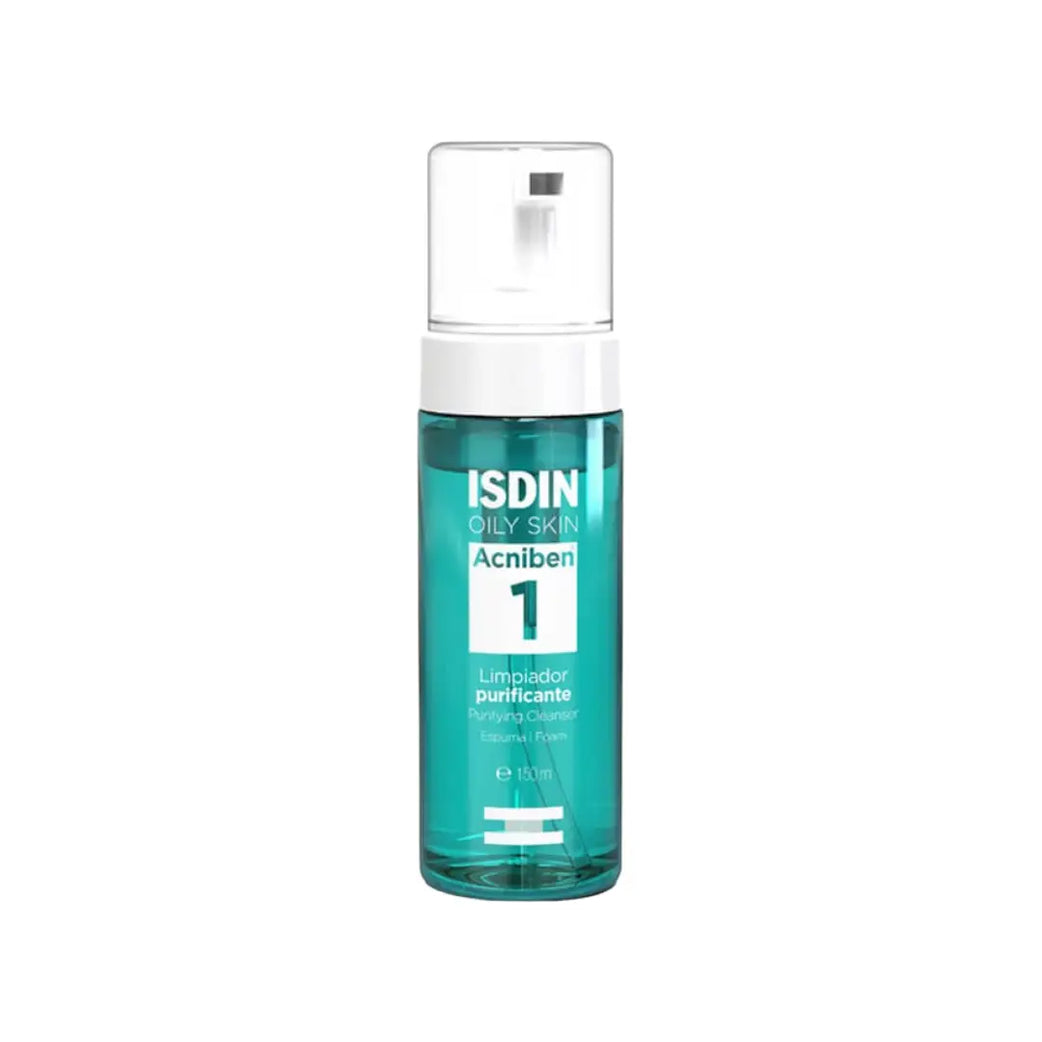 ISDIN Acniben Oily Skin Purifying Cleanser Foam 150ml – Deep Cleansing & Oil Control