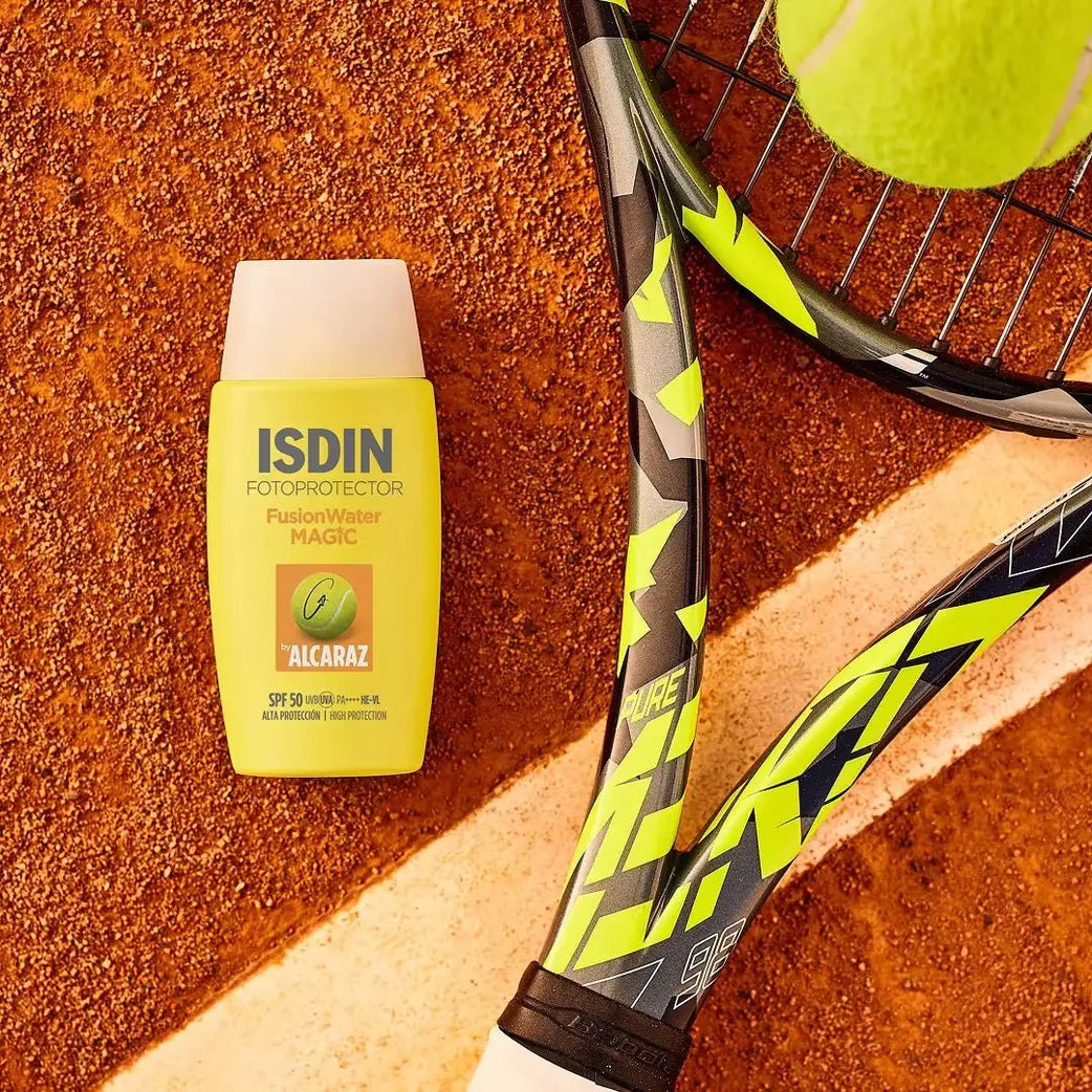 ISDIN Fotoprotector Fusion Water Magic Alcaraz SPF50+ 50ml + Free Tennis ball from Carlos Alcaraz