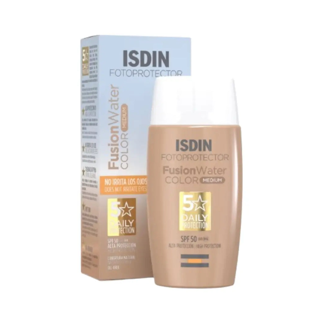 ISDIN Fotoprotector Fusion Water Color Medium SPF 50 Tinted Facial Sunscreen 50 ml