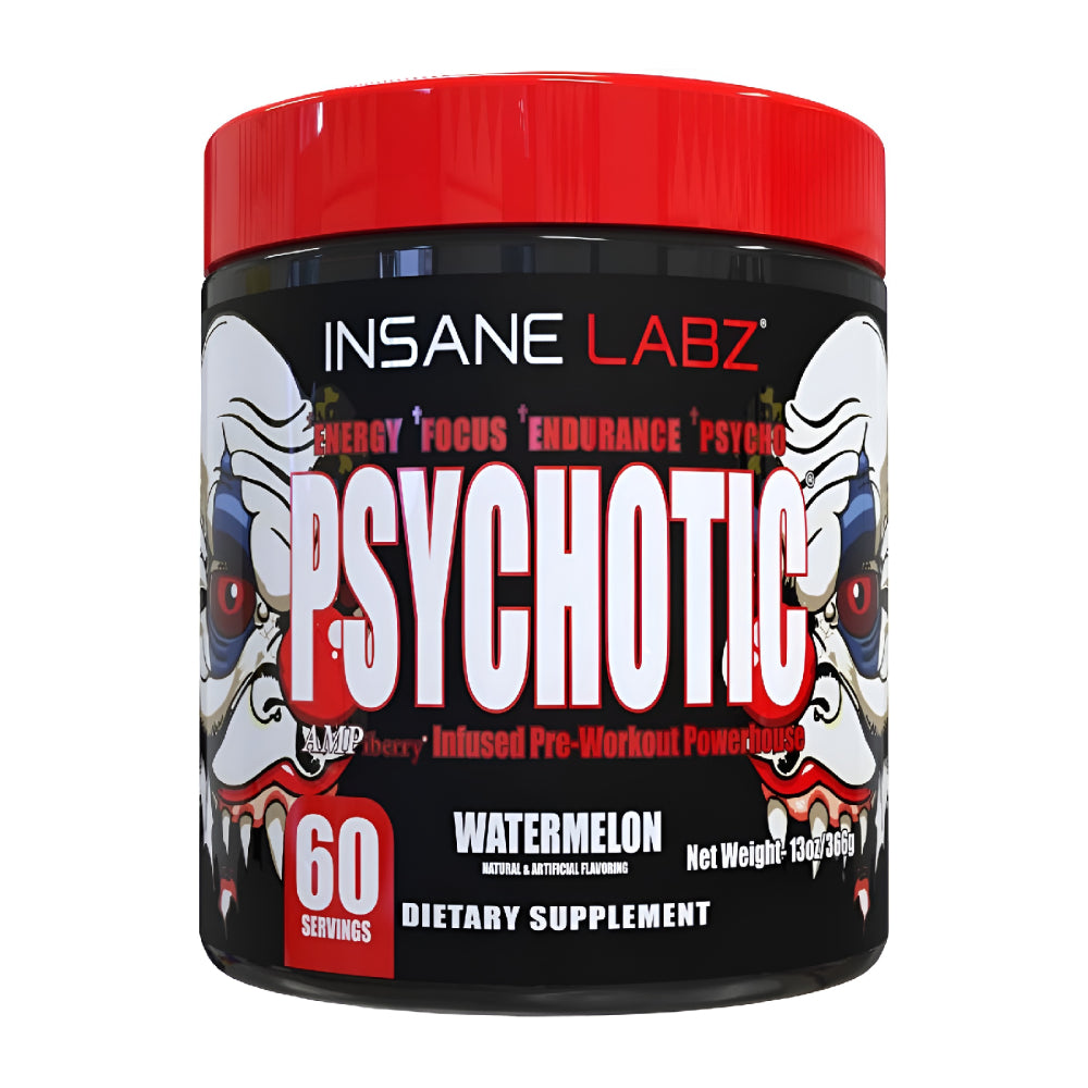 Insane Labz Psychotic, High Stimulant Pre Workout Powder, 60 Servings