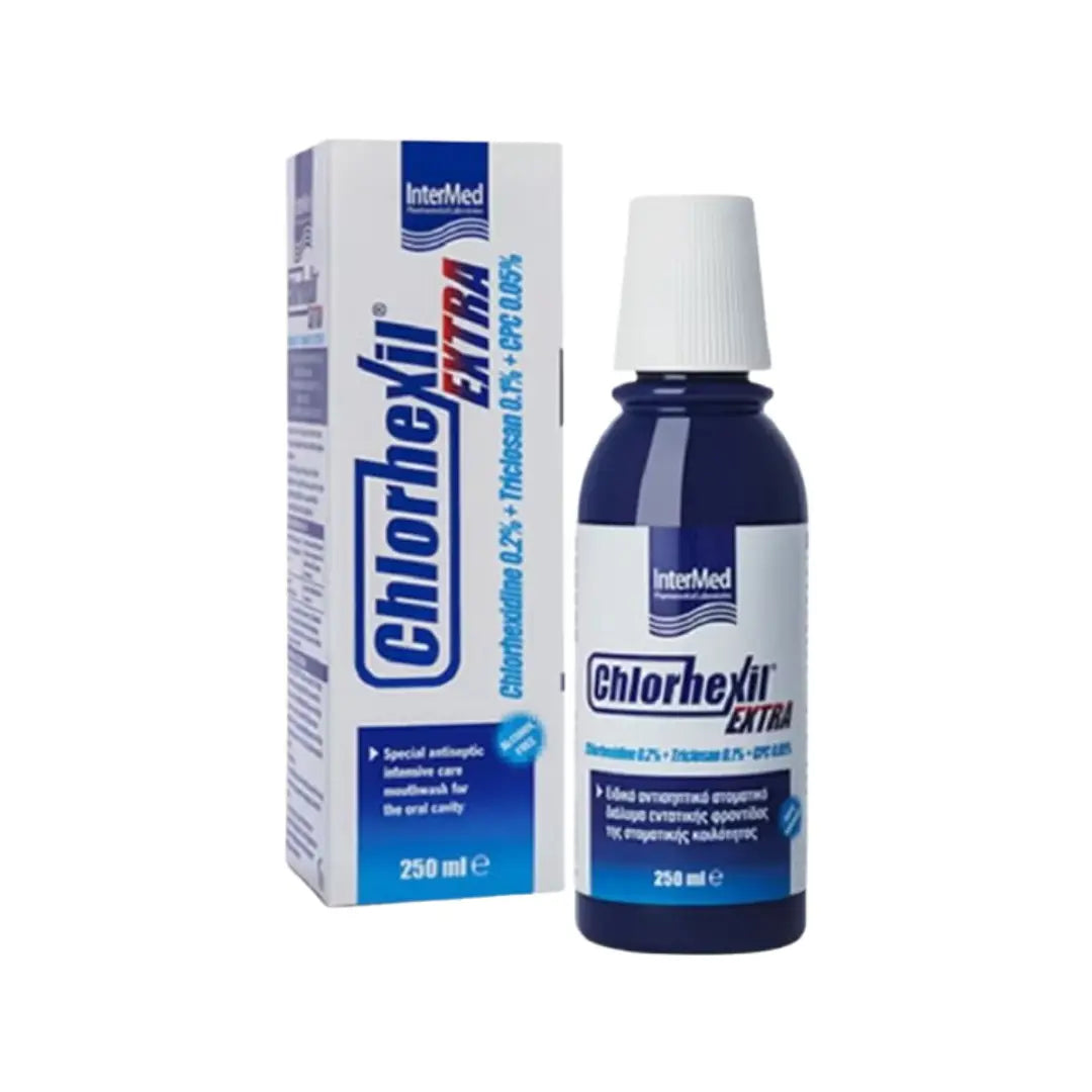 Intermed Chlorhexil Extra Mouthwash 250ml | Advanced Oral Care & Gum Hygiene Mouthwash