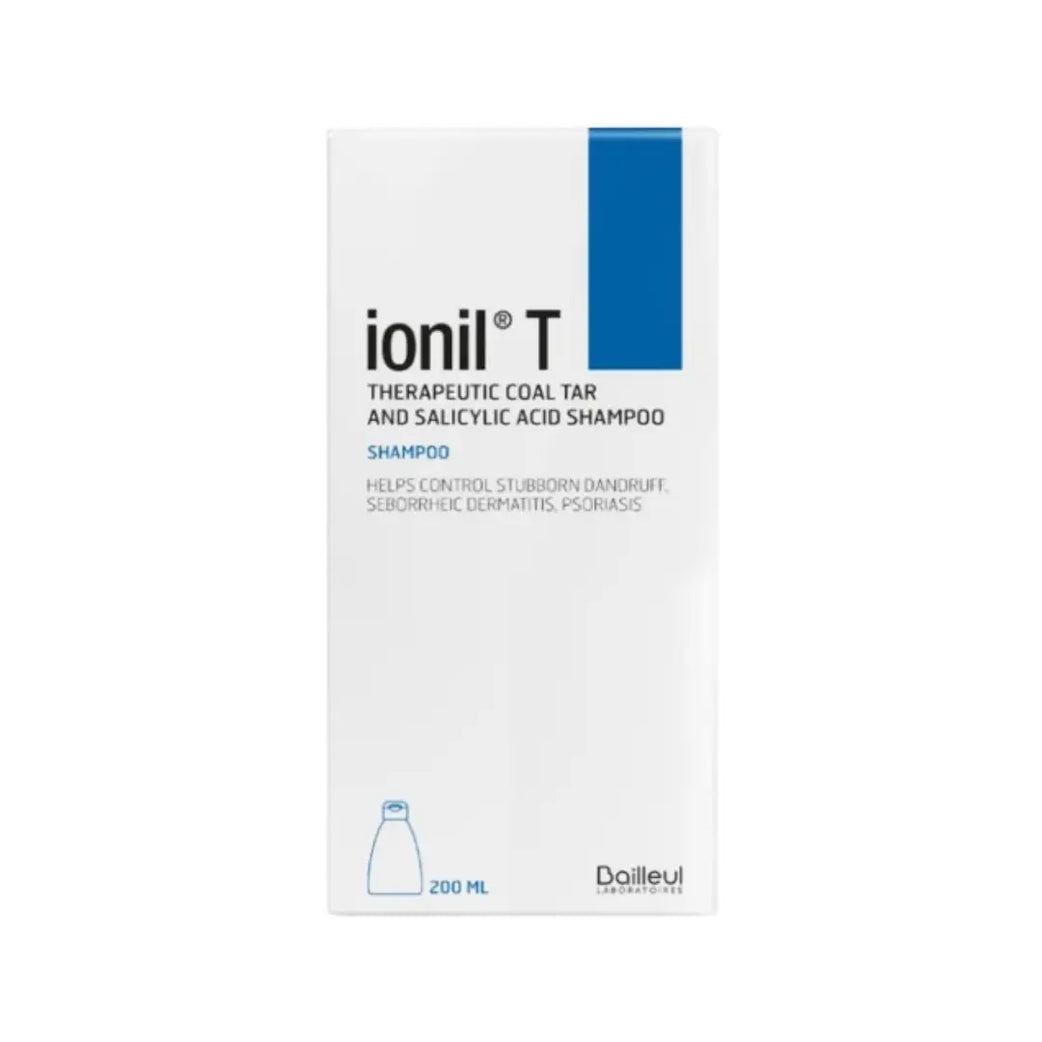 Ionil-T Therapeutic Coal Tar & Salicylic Acid Shampoo 200ml – Anti-Dandruff & Scalp Care