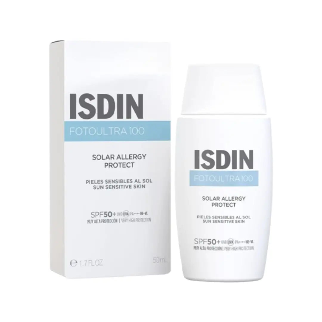 ISDIN FotoUltra 100 Solar Energy Protect SPF 50+ 50ml – Lightweight Sunscreen for Sensitive Skin