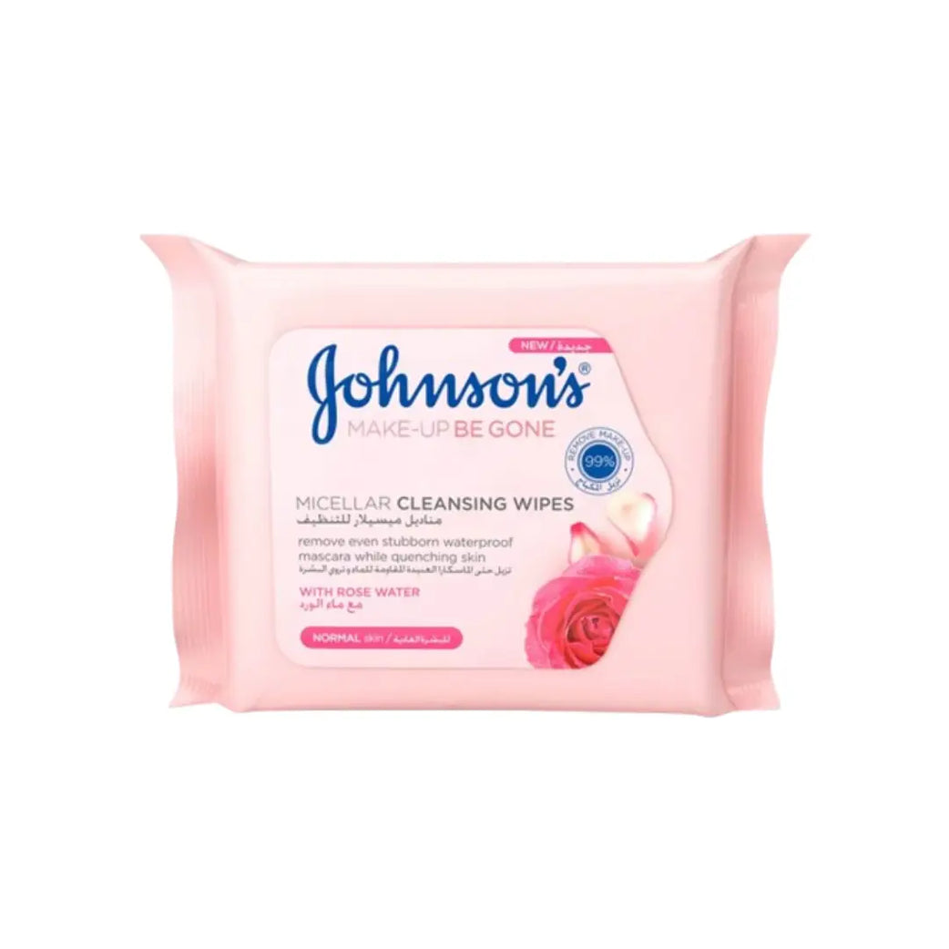 JOHNSONS FACE MAKEUP BE GONE FOR NORMAL SKIN 25 WIPES