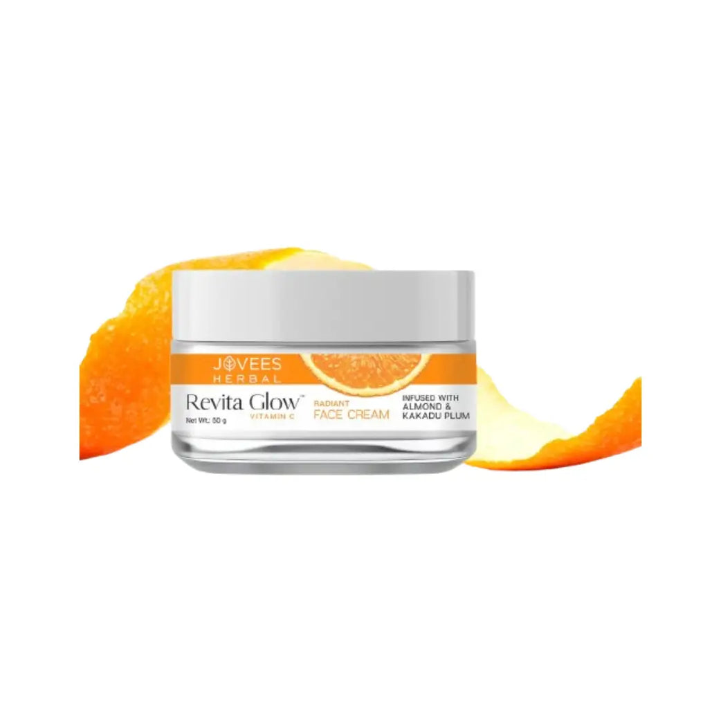 Jovees Revita Glow Vitamin C Face Cream 50g – Brightening & Hydrating Daily Face Moisturizer