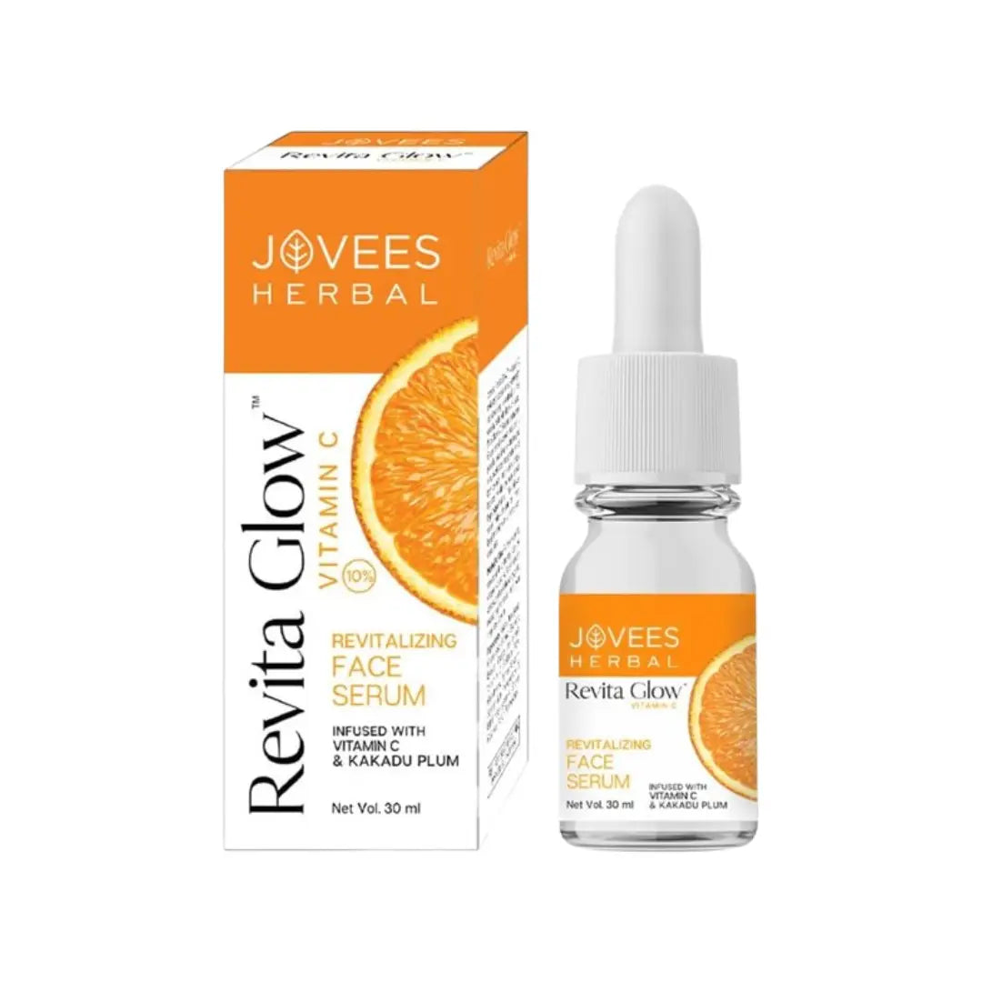 Jovees Revita Glow Vitamin C Face Serum 30ml – Brightening & Hydrating Daily Facial Serum for Radiant Skin
