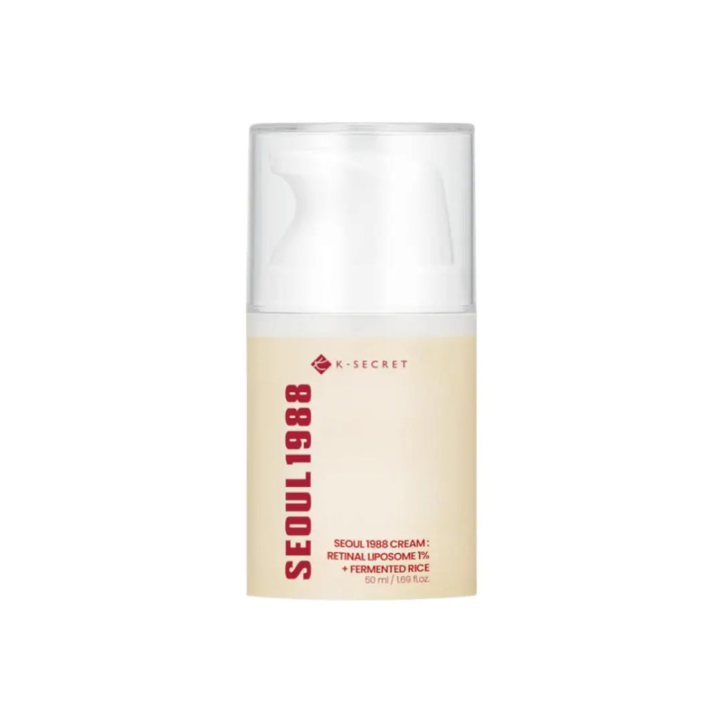 K Secret Seoul 1988 Retinal Liposome 1% Fermented Rice Cream 50ml skincare jar