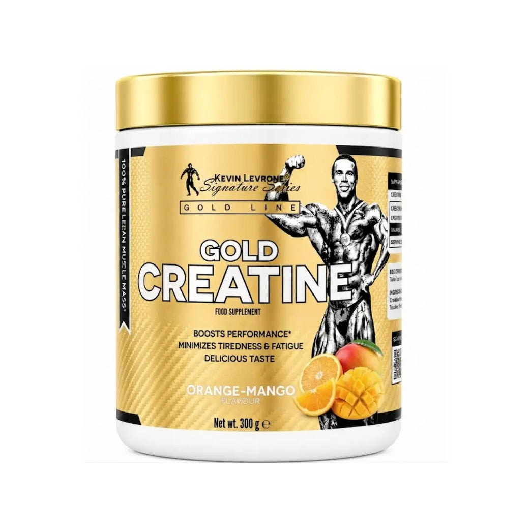 Kevin Levrone Gold Creatine 300g Orange Mango – Micronized Creatine Monohydrate Powder 50 Servings