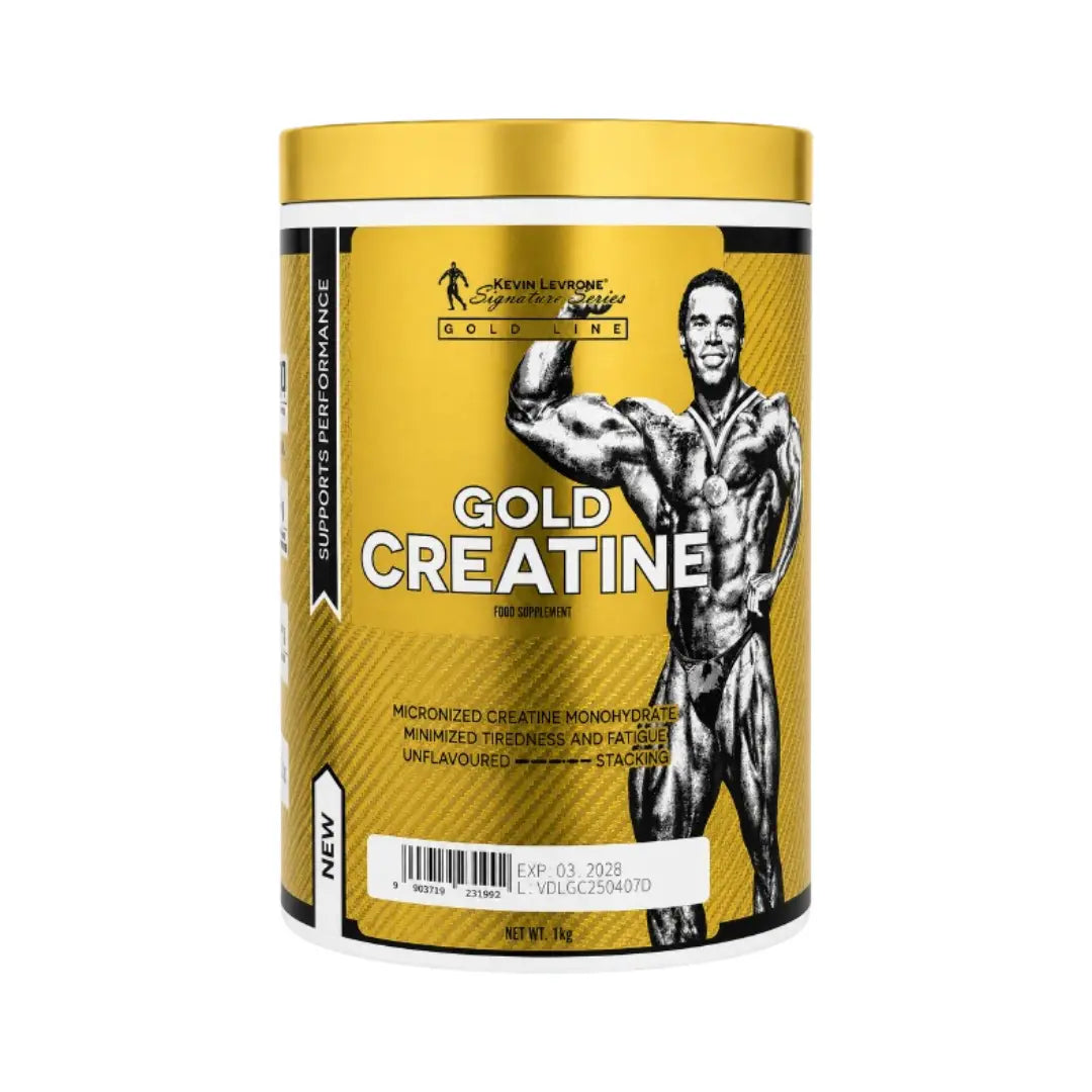 Kevin Levrone Gold Creatine Unflavoured 1kg (200 Servings) – Pure Creatine Monohydrate Powder for Strength, Performance & Muscle Support