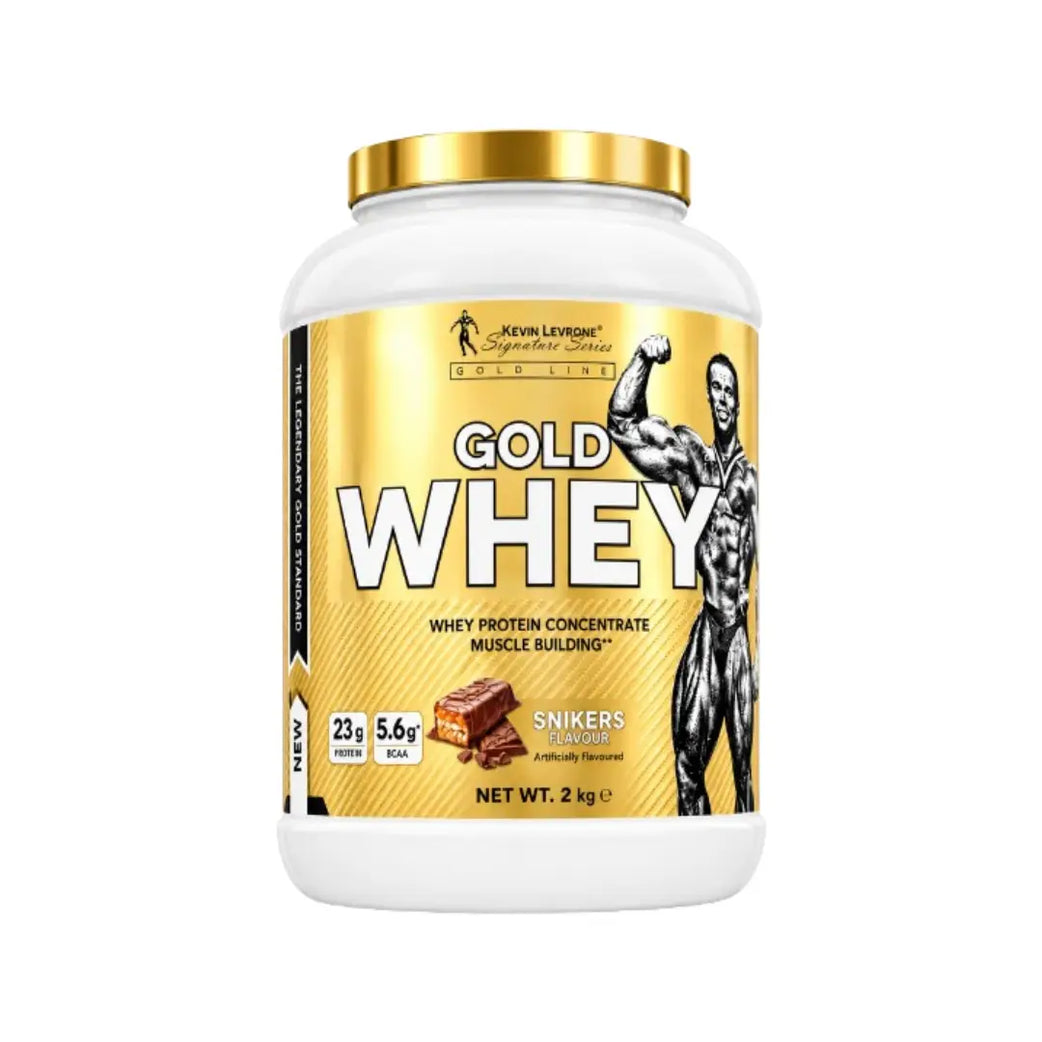 Kevin Levrone Gold Whey Protein 2kg Snickers Flavor – High Protein Powder 66 Servings