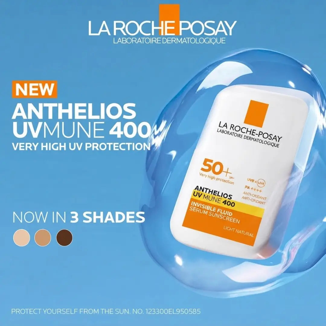 La Roche-Posay Anthelios UVAIR Serum Sunscreen SPF50+ Light 50ml – Tinted Face Sunscreen