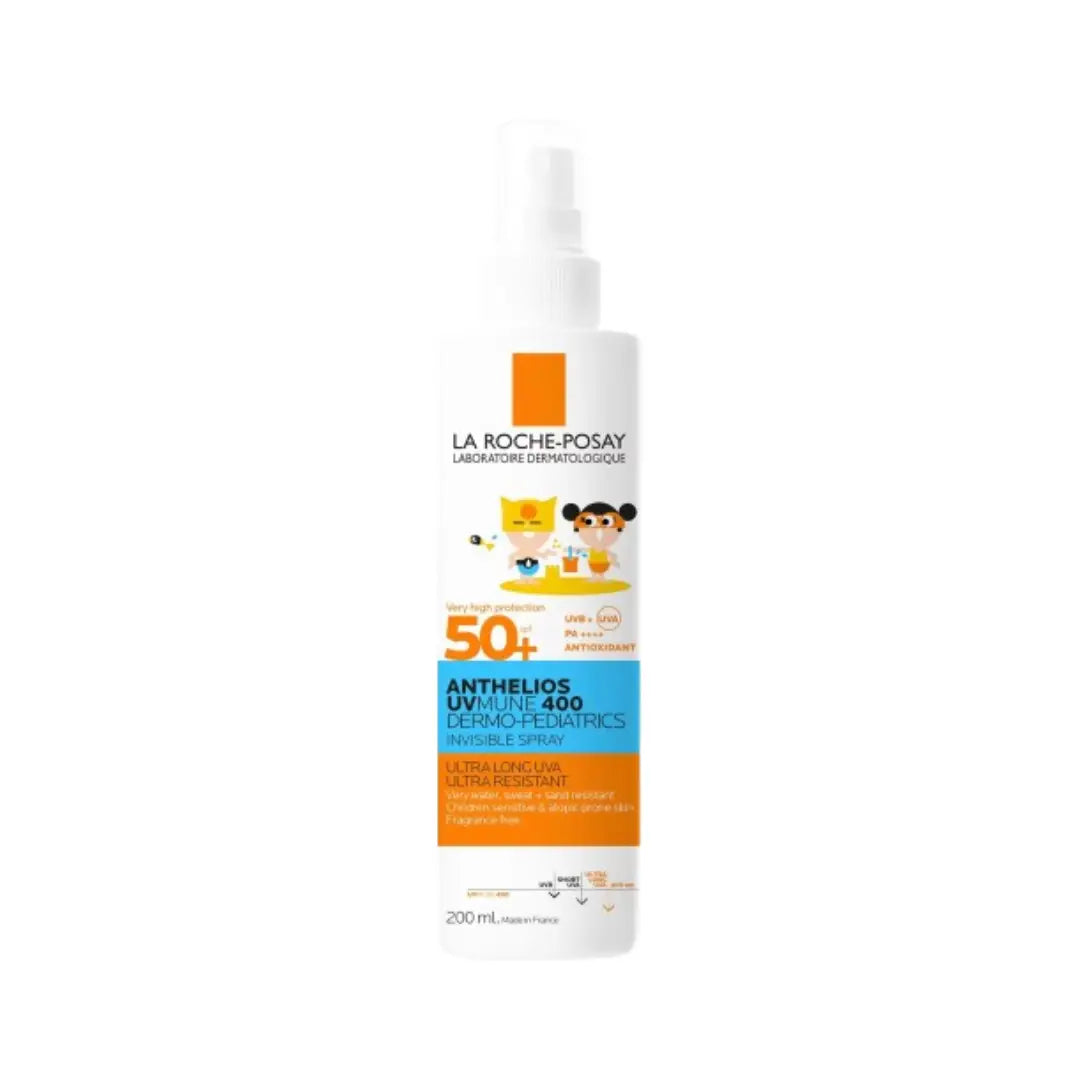 La Roche-Posay Anthelios UVMUNE 400 SPF50+ Dermo-Pediatrics 200ml – Kids Sunscreen with Invisible, Long-Lasting Protection