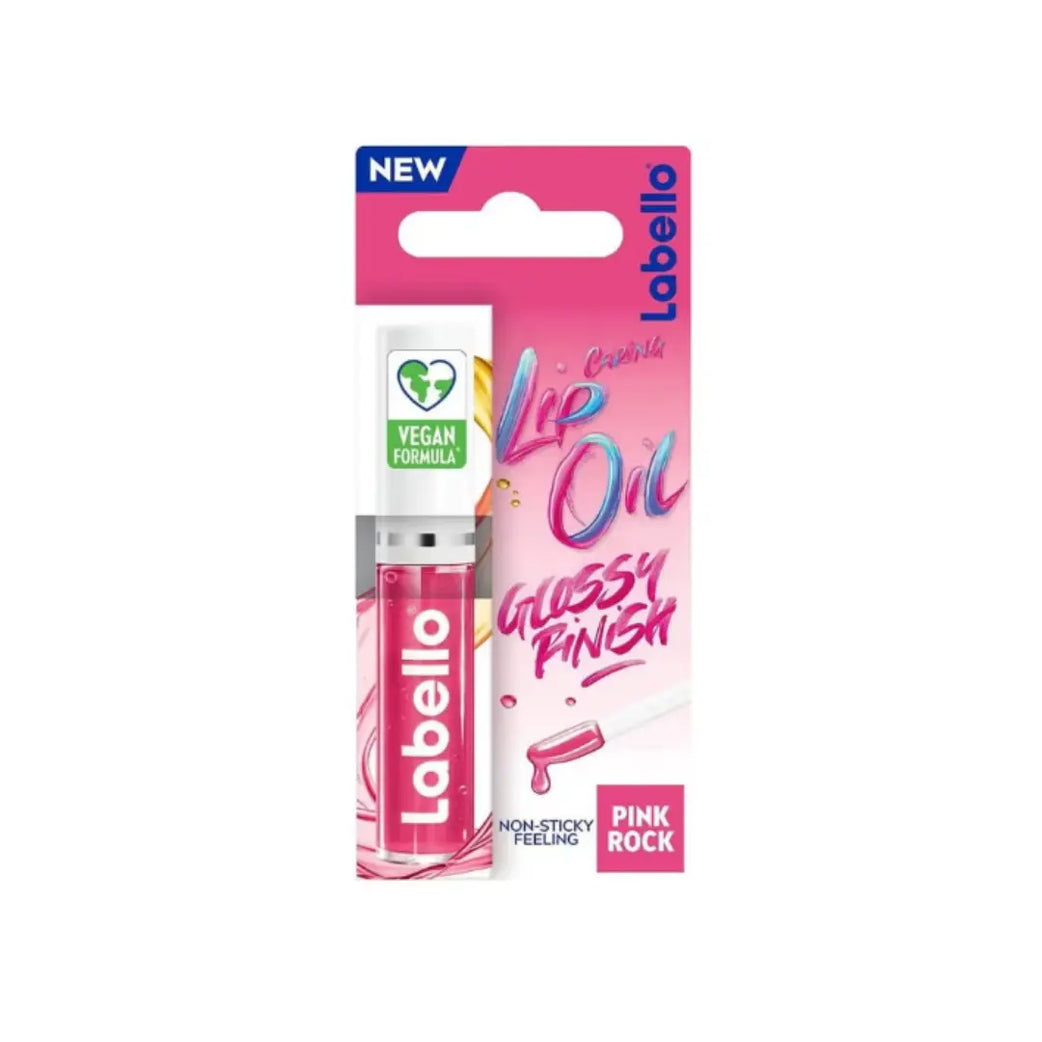 Labello Lip Gloss Pink Rock 5.5ml – Hydrating Glossy Lip Shine