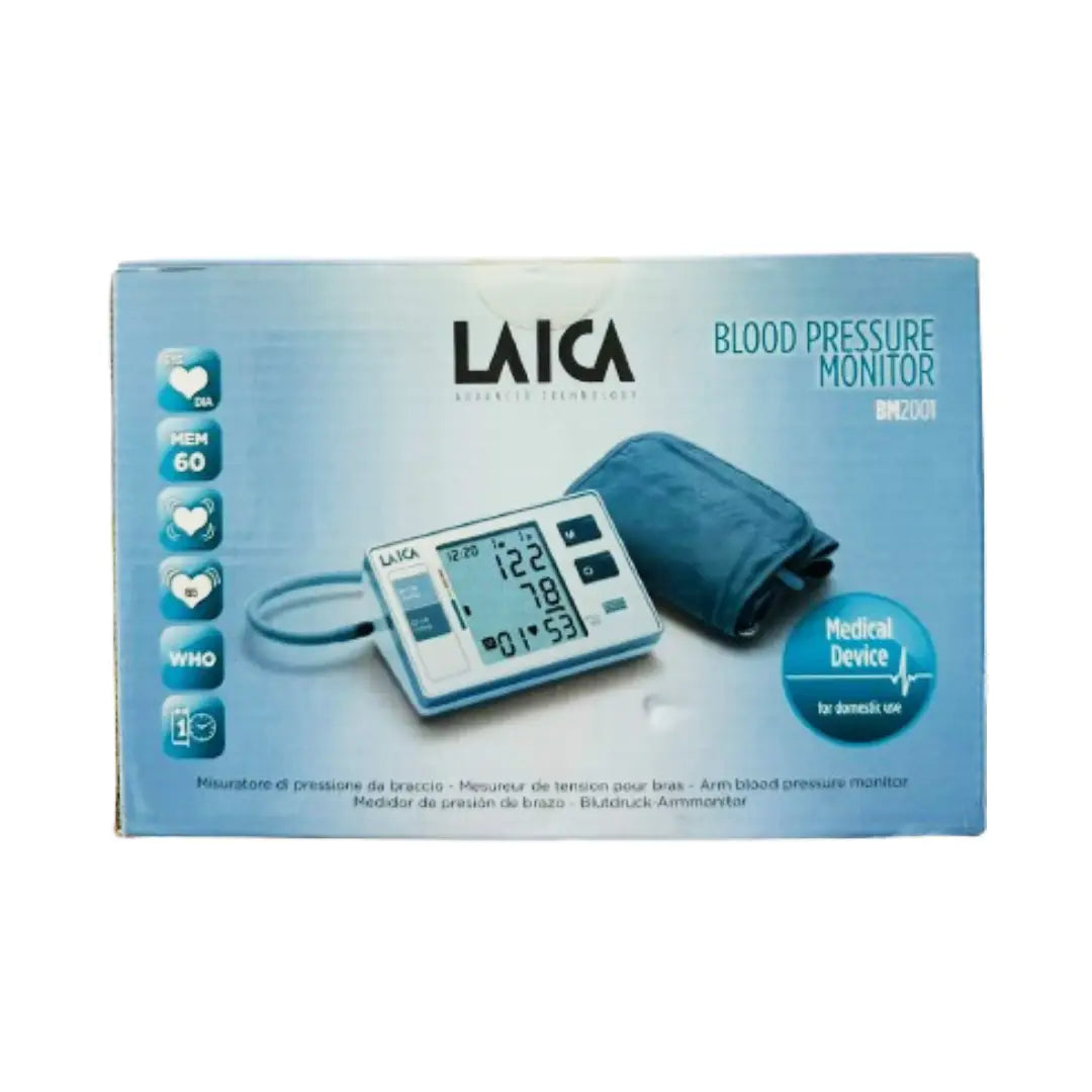 Laica BP Monitor BM2001 – Digital Upper Arm Blood Pressure Monitor with Easy Display