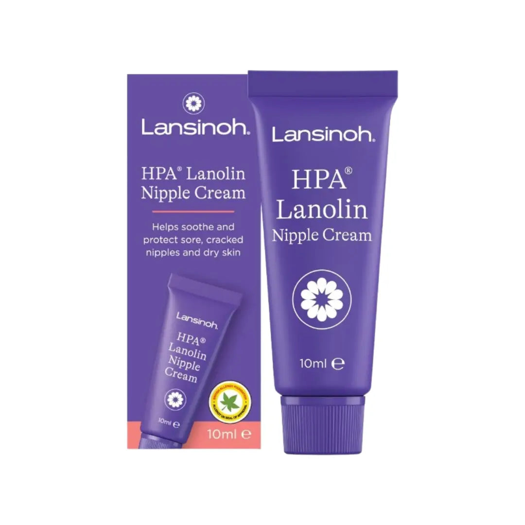 Lansinoh HPA Lanolin Nipple Cream 10ml – Soothing Nipple Care Cream for Breastfeeding Mothers