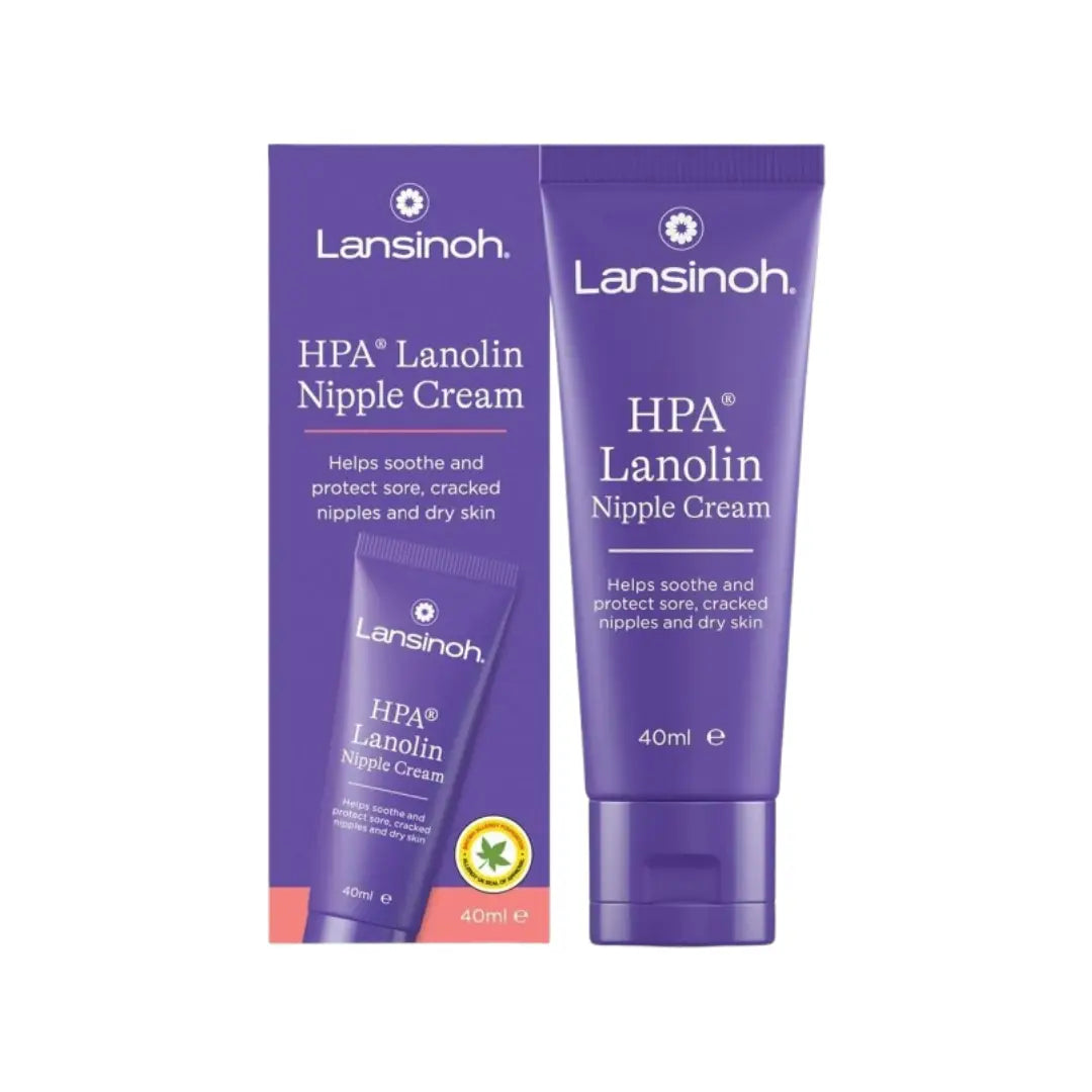 Lansinoh HPA Lanolin Nipple Cream 40ml – Breastfeeding Nipple Care Cream for Soothing, Protecting & Moisturizing Dry Skin