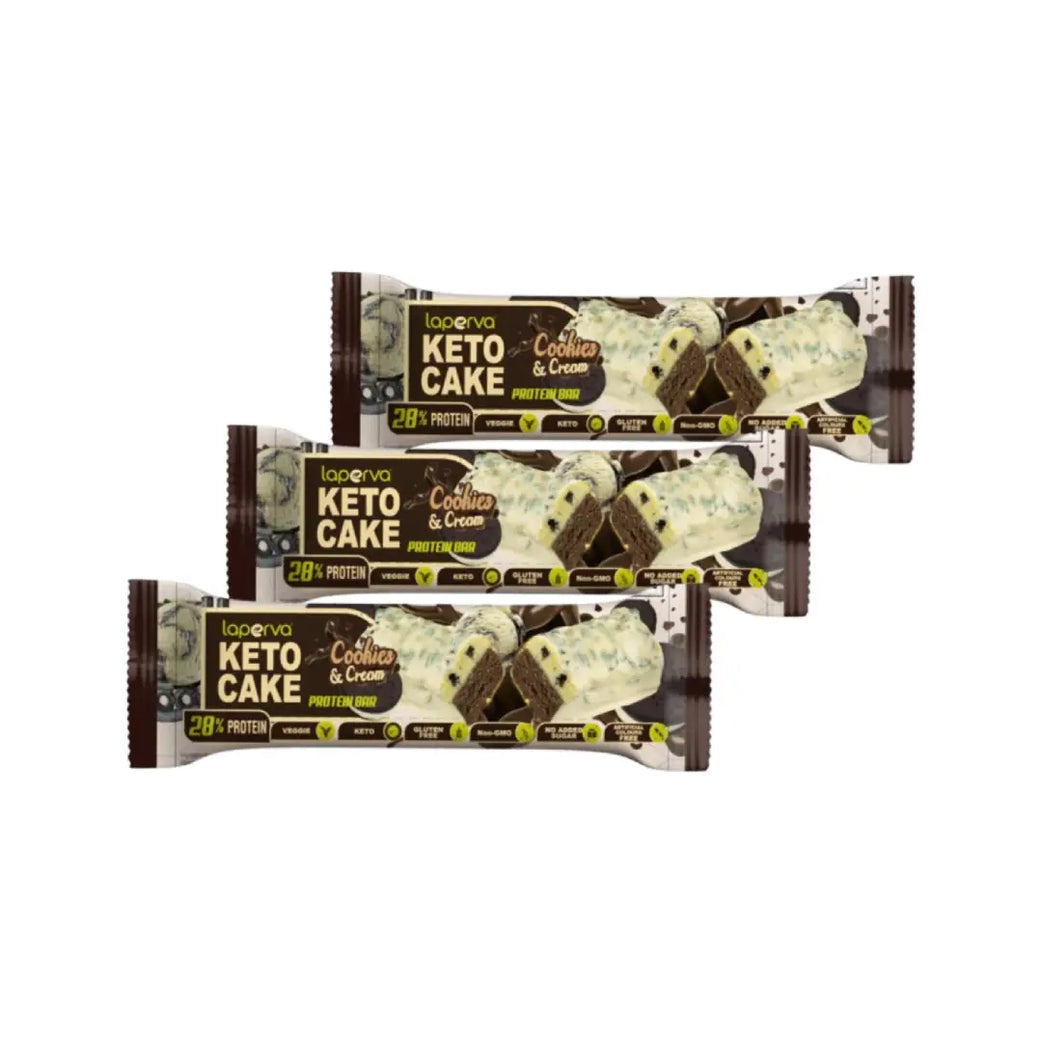Laperva Keto Cake Protein Bar 60g Cookies and Cream