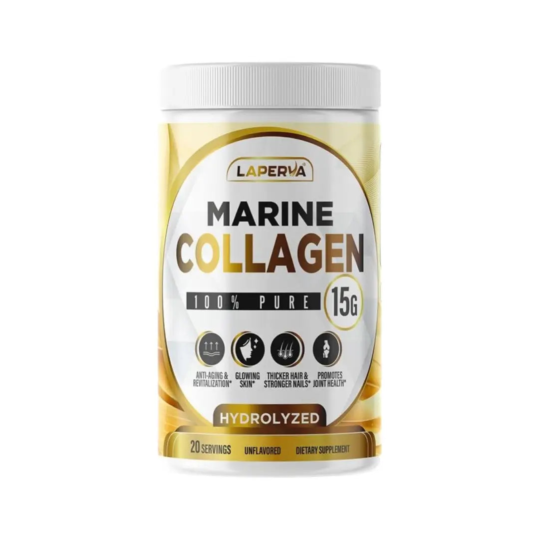 Laperva Marine Collagen Hydrolyzed 300g unflavored container front view