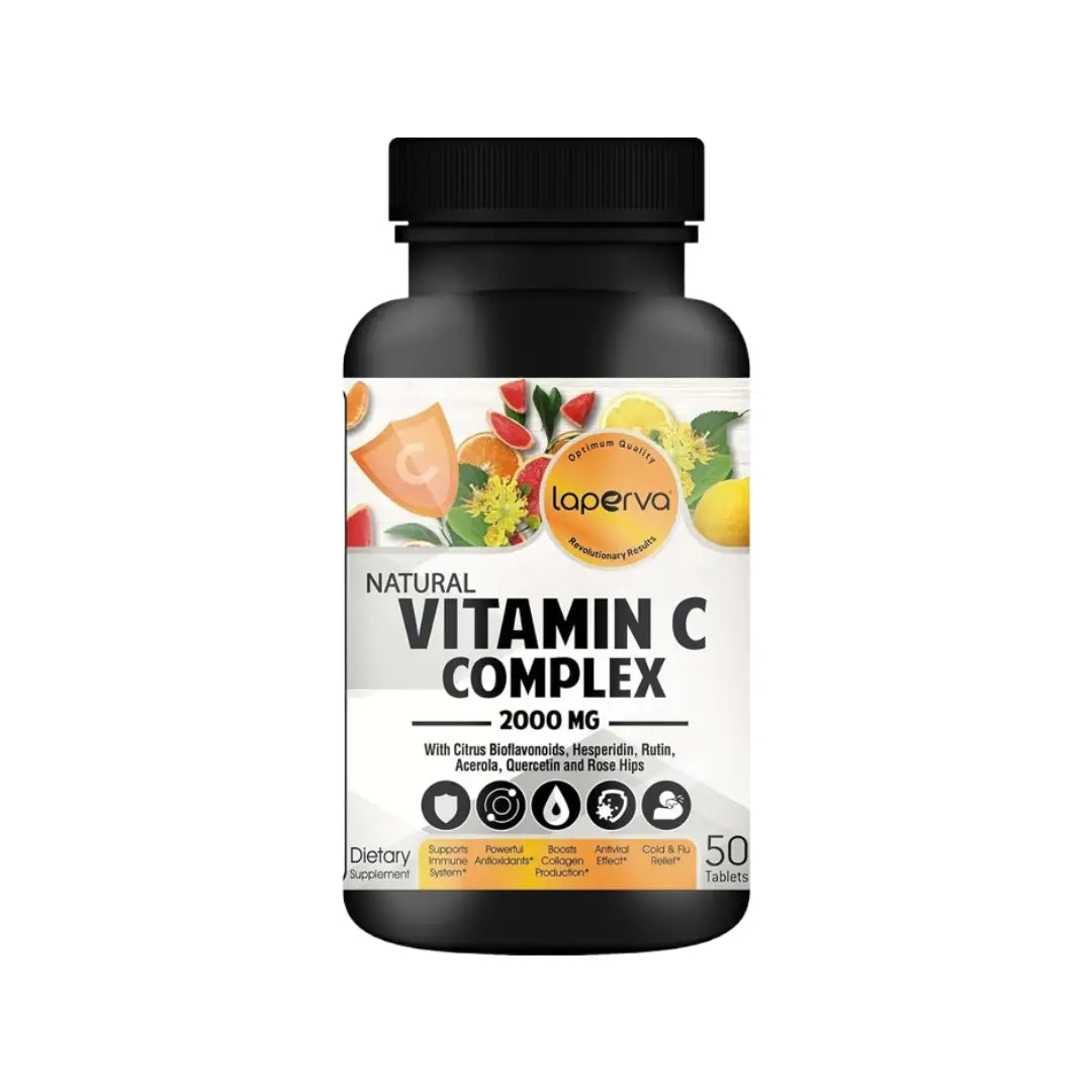 Laperva Natural Vitamin C Complex 2000mg Tablets 50s – High Strength Vitamin C Supplement with Antioxidant & Immune Support