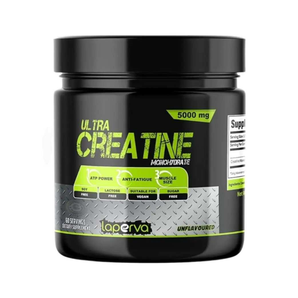 Laperva Ultra Creatine 5000mg Unflavoured 300g powder – muscle strength and performance supplement for workouts