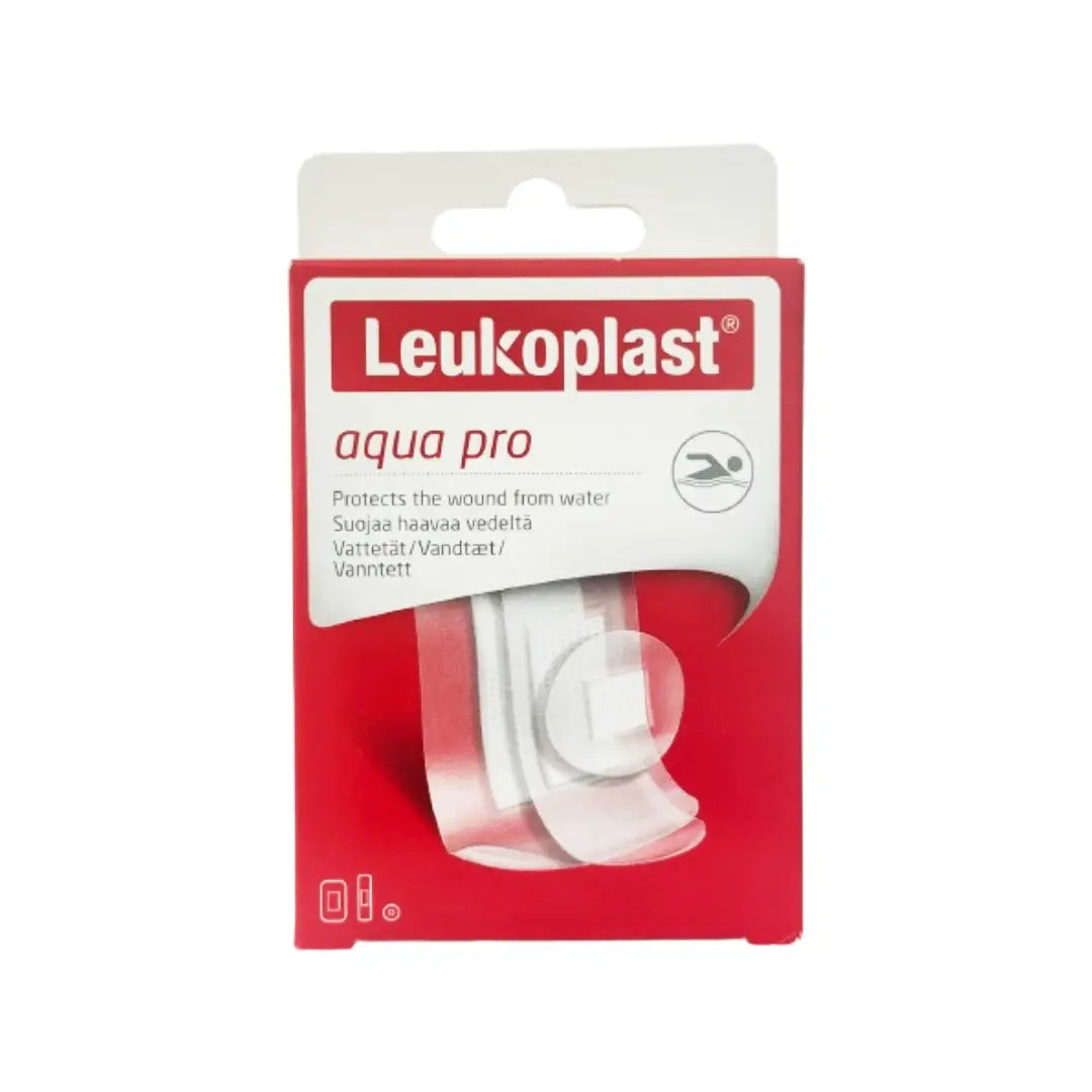 Leukoplast Aqua Pro Plasters 20s | Waterproof Adhesive First Aid Strips for Cuts & Wound Protectio