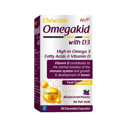 LIFE ON OMEGAKID CHEWABLE CAP 30s