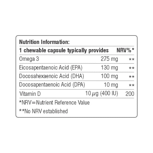 كبسولات لايف اون اوميجاكيد القابلة للمضغ - 30 كبسولة