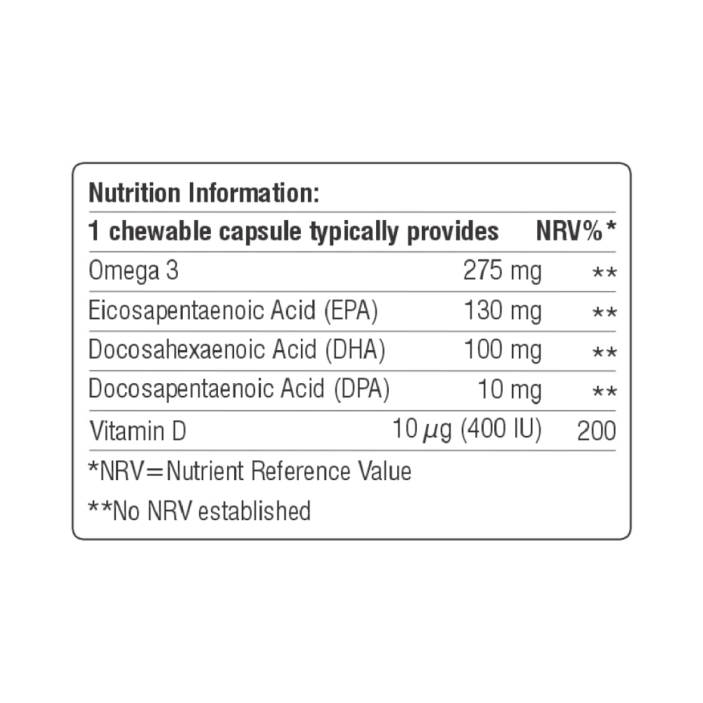كبسولات لايف اون اوميجاكيد القابلة للمضغ - 30 كبسولة