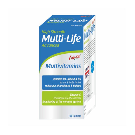 Life On Multi Life Advanced Tab 60s multivitamin supplement bottle.