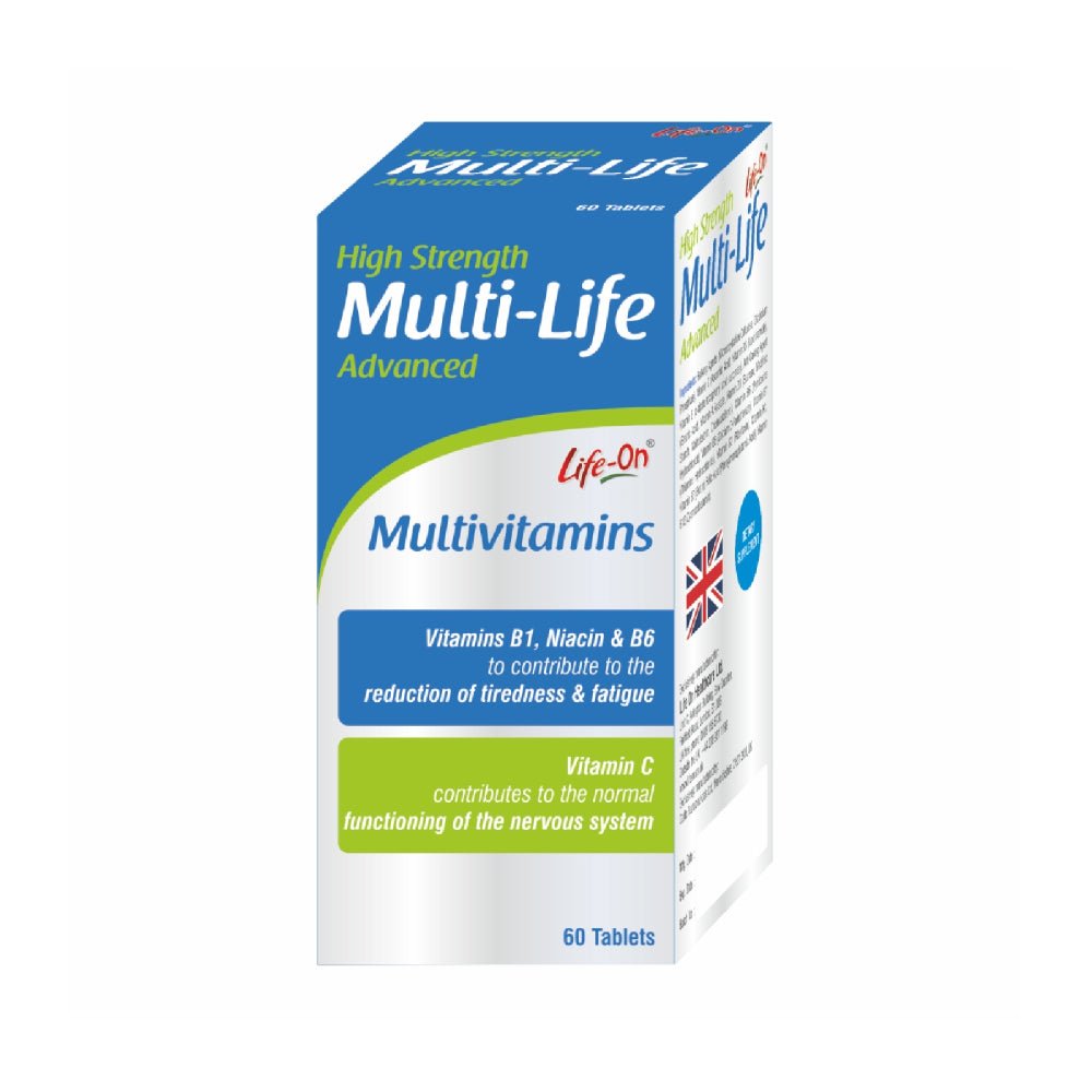 Life On Multi Life Advanced Tab 60s multivitamin supplement bottle.