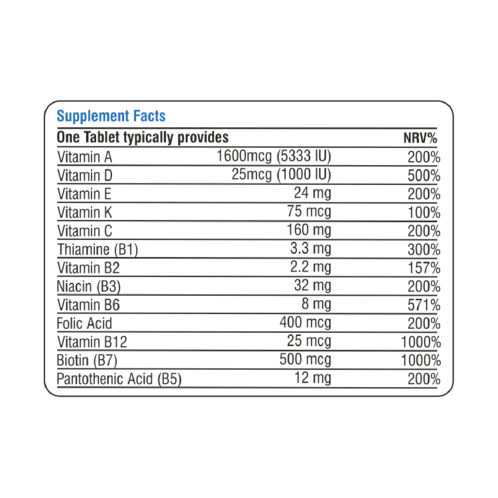 Life On Multi Life Advanced Tab 60s multivitamin supplement bottle.