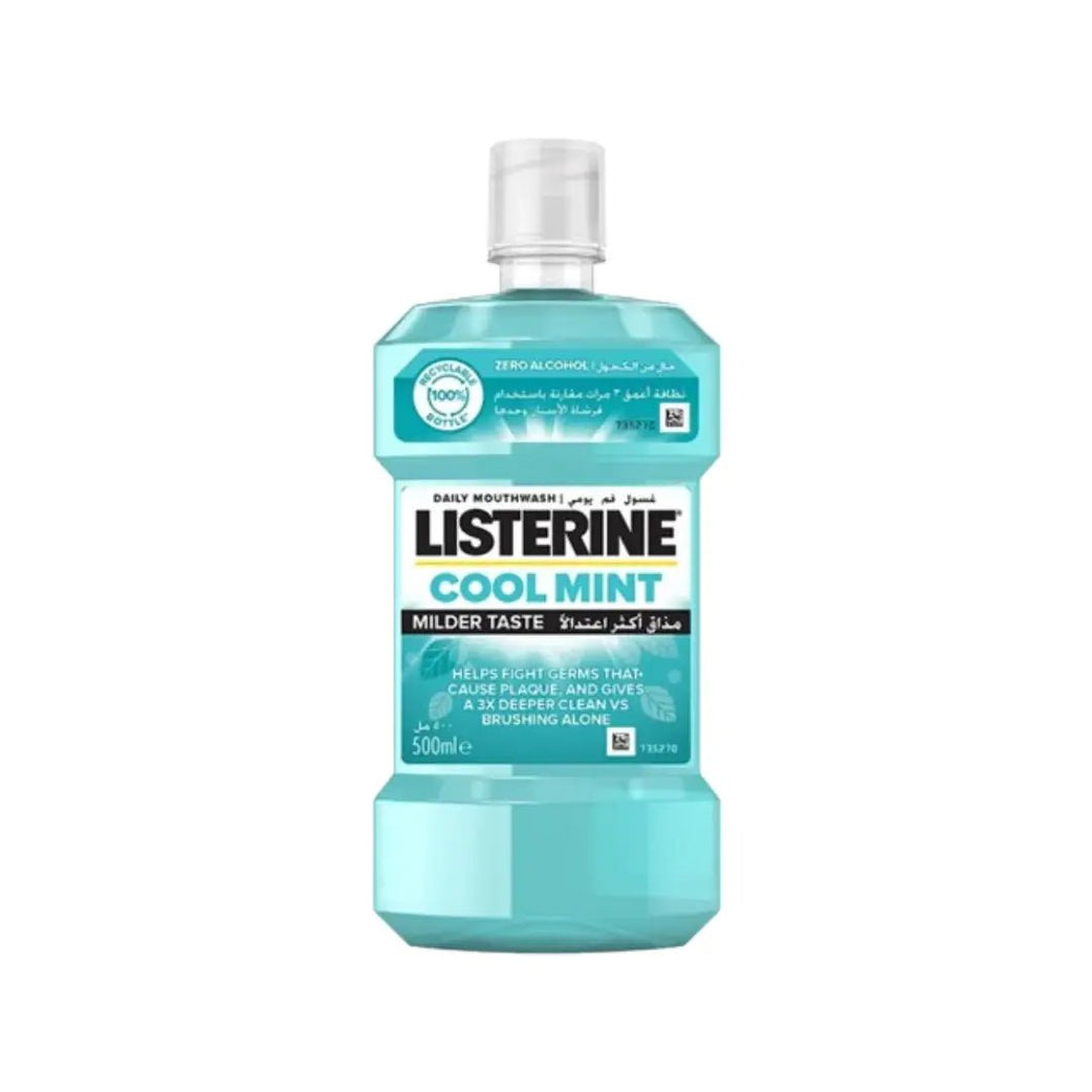Listerine Cool Mint Milder Taste Mouthwash 500ML