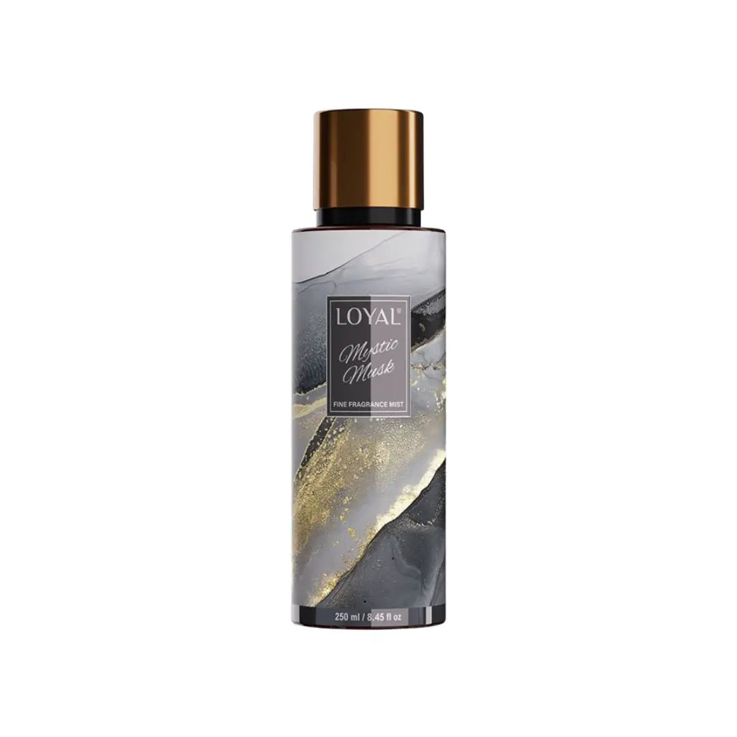 Loyal Mystic Musk Mist 250ml fragrance mist bottle