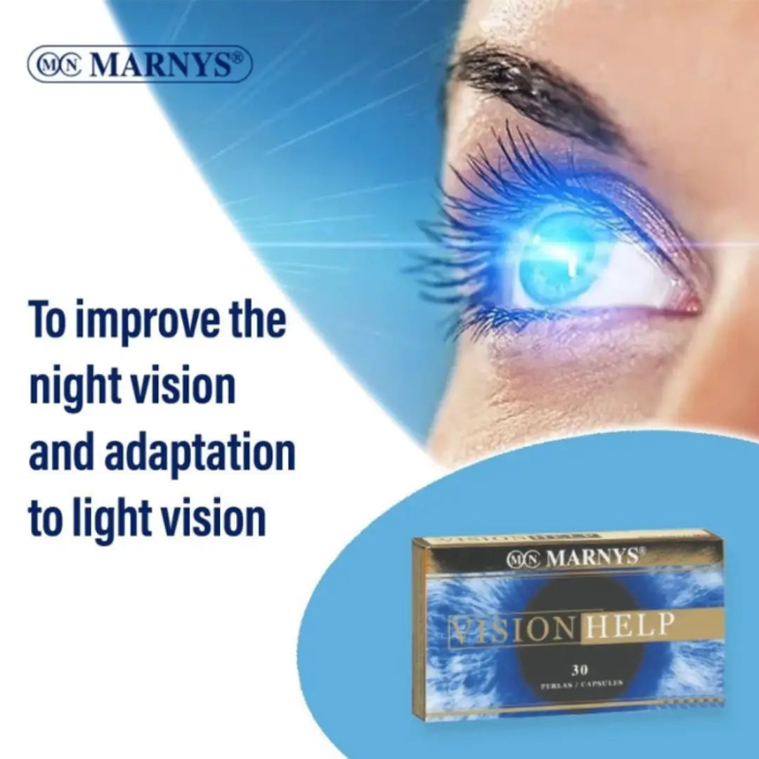 MARNYS Vision Help Capsules 30s – Lutein, Zeaxanthin & Bilberry Eye Support